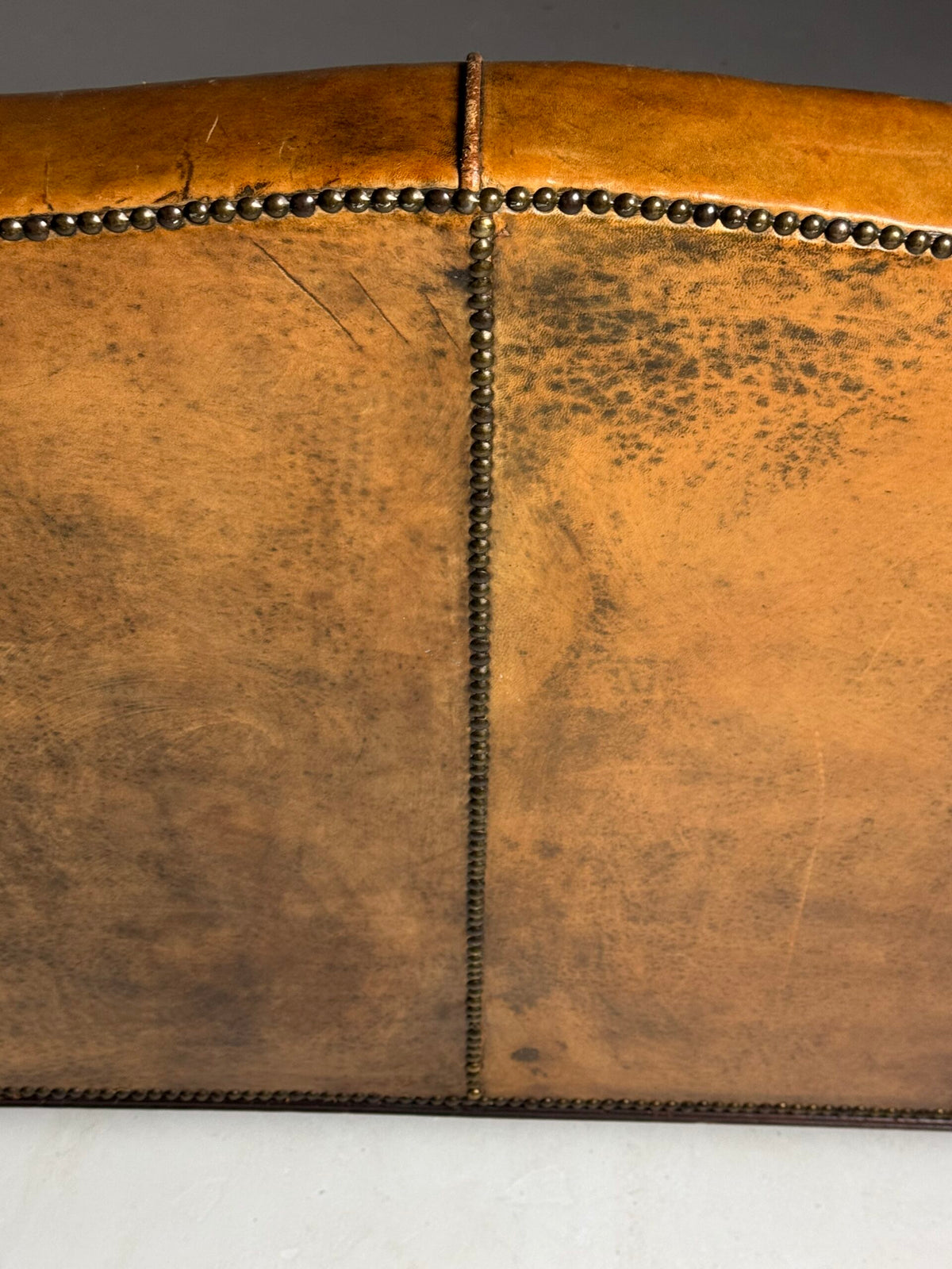Sheepskin Leather Sofa Bench, Mid to Late 20th Century, photo 20