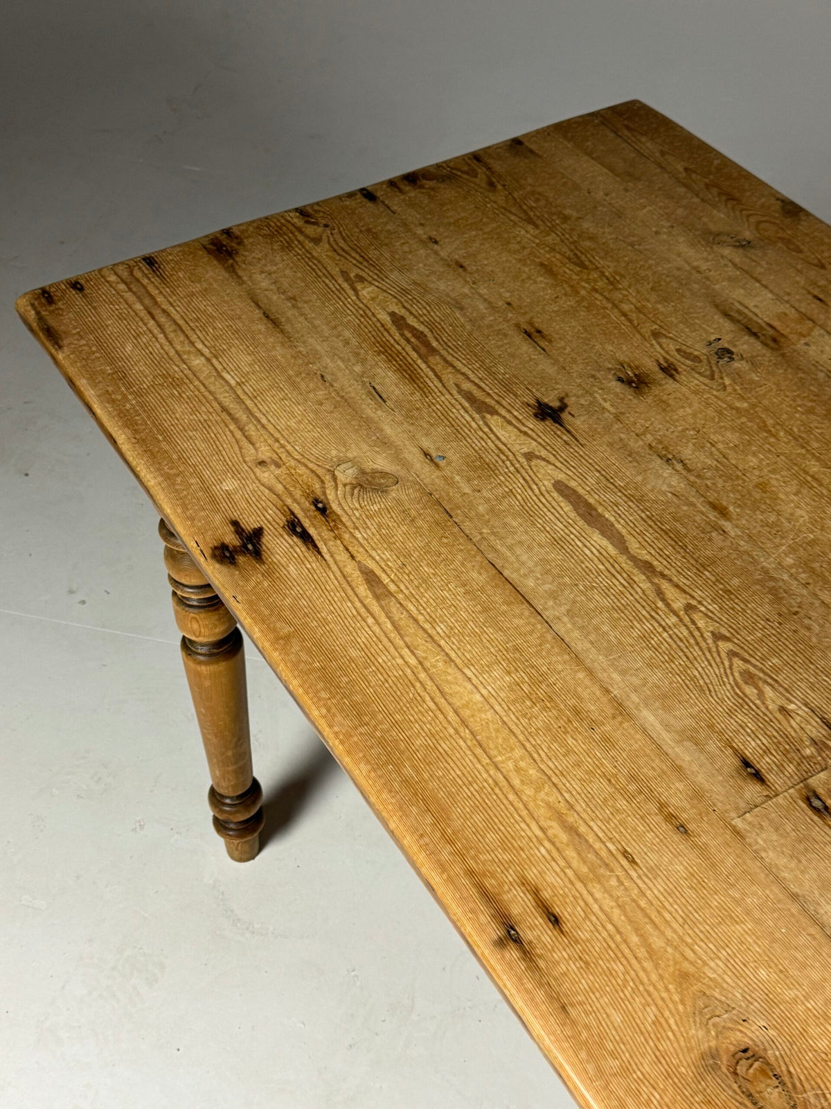 Belgian Pine Refectory Table with Two Drawers, 241 cm, photo 3