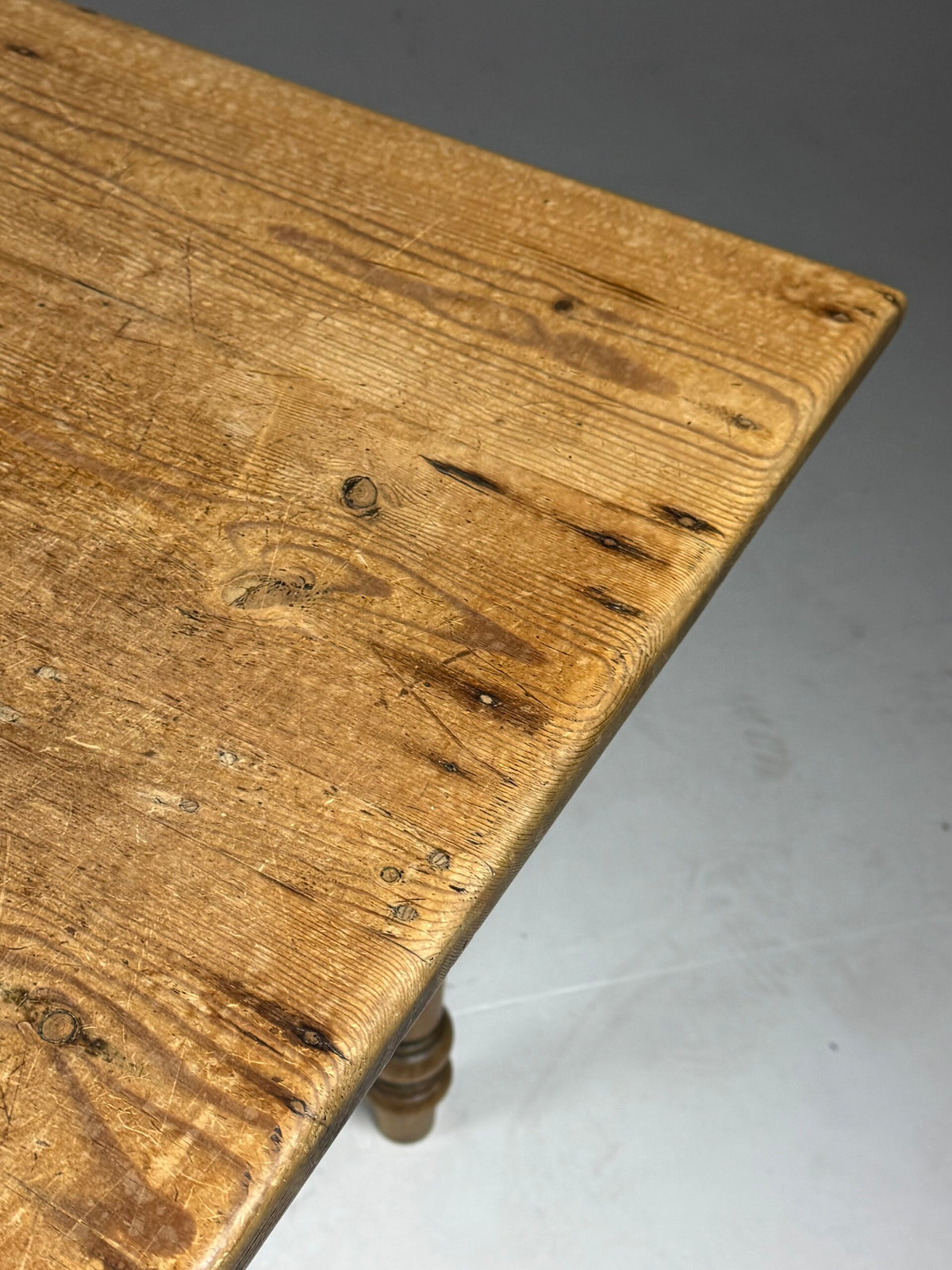 Belgian Pine Refectory Table with Two Drawers, 241 cm, photo 11