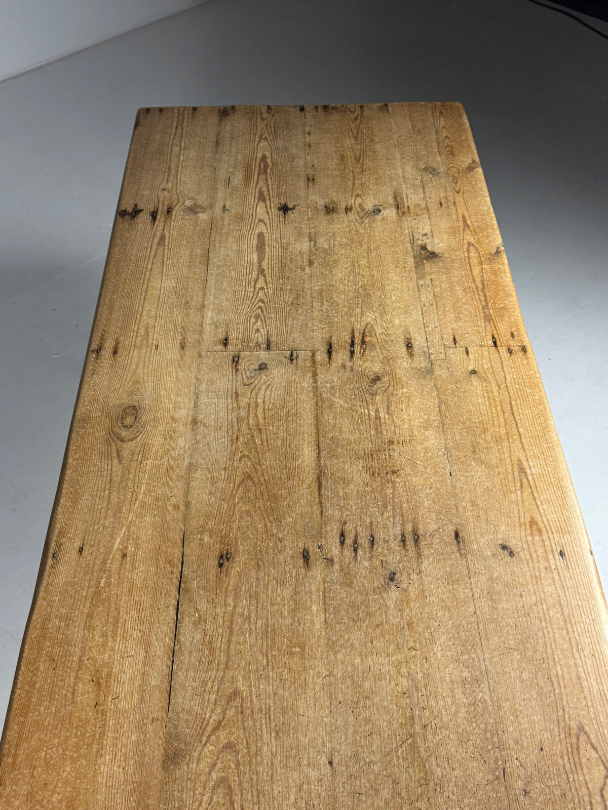 Belgian Pine Refectory Table with Two Drawers, 241 cm, photo 17