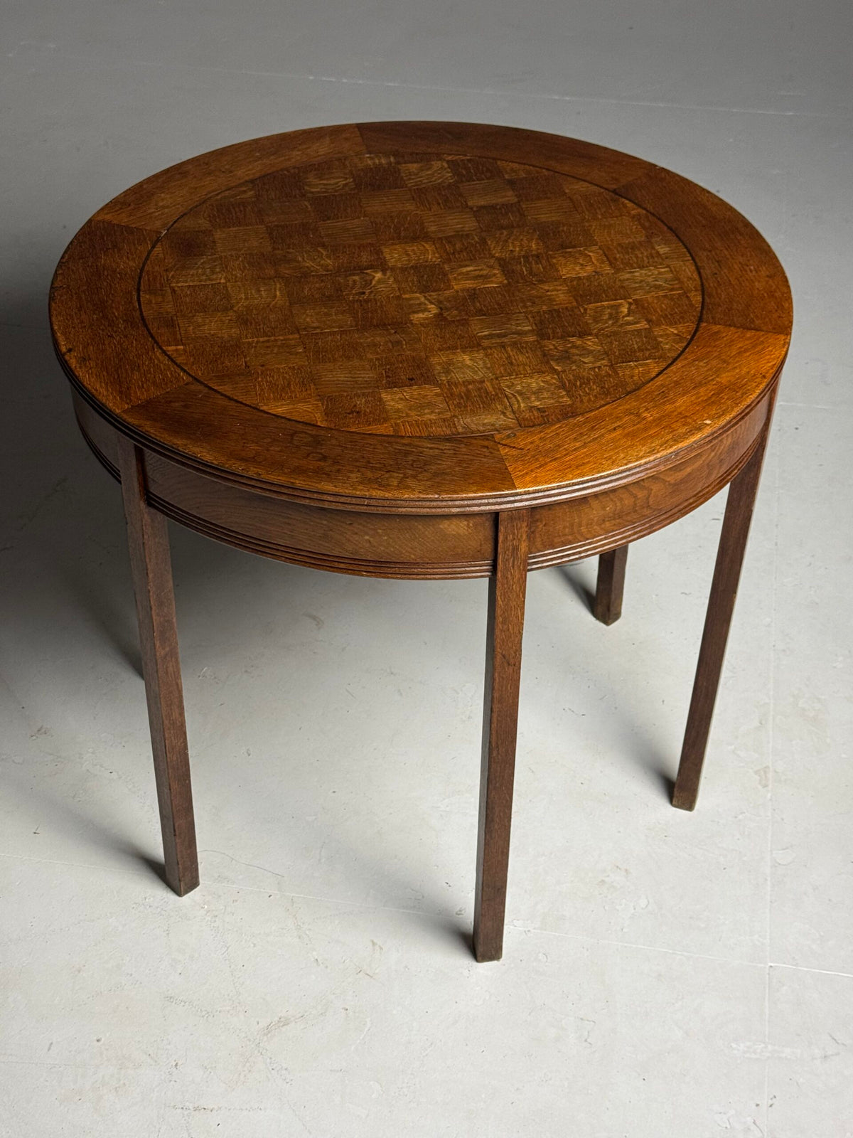 Oak Coffee Table or Center Table, Belgium, Early 1900s, photo 2