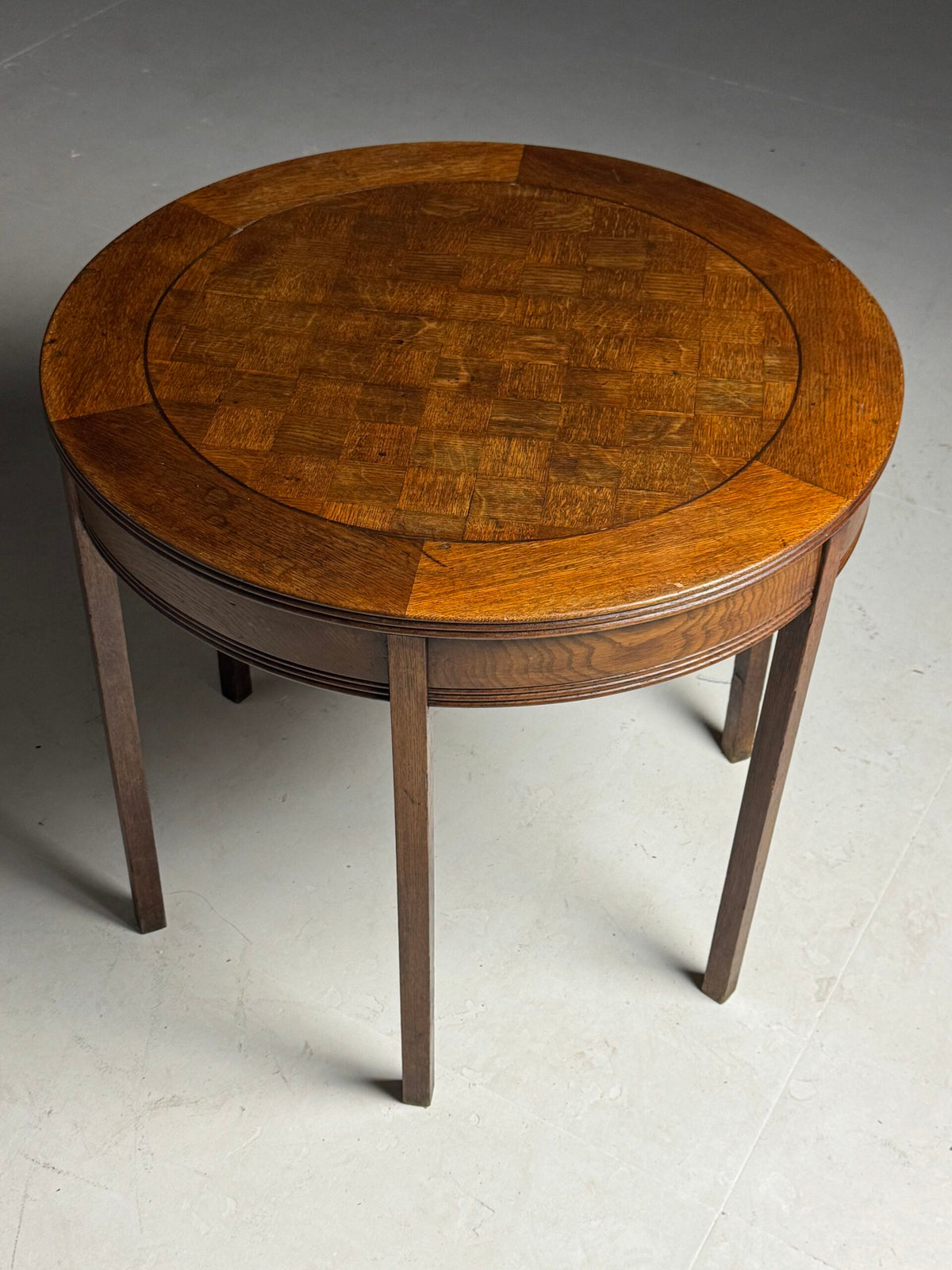 Oak Coffee Table or Center Table, Belgium, Early 1900s, photo 3