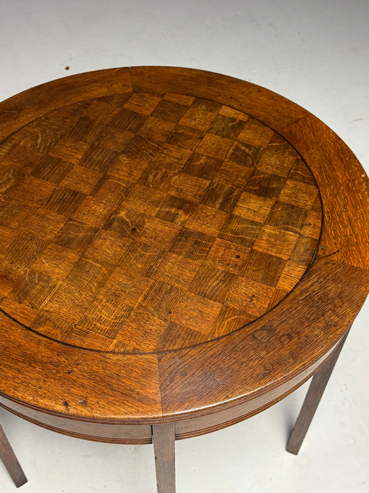Oak Coffee Table or Center Table, Belgium, Early 1900s, photo 18