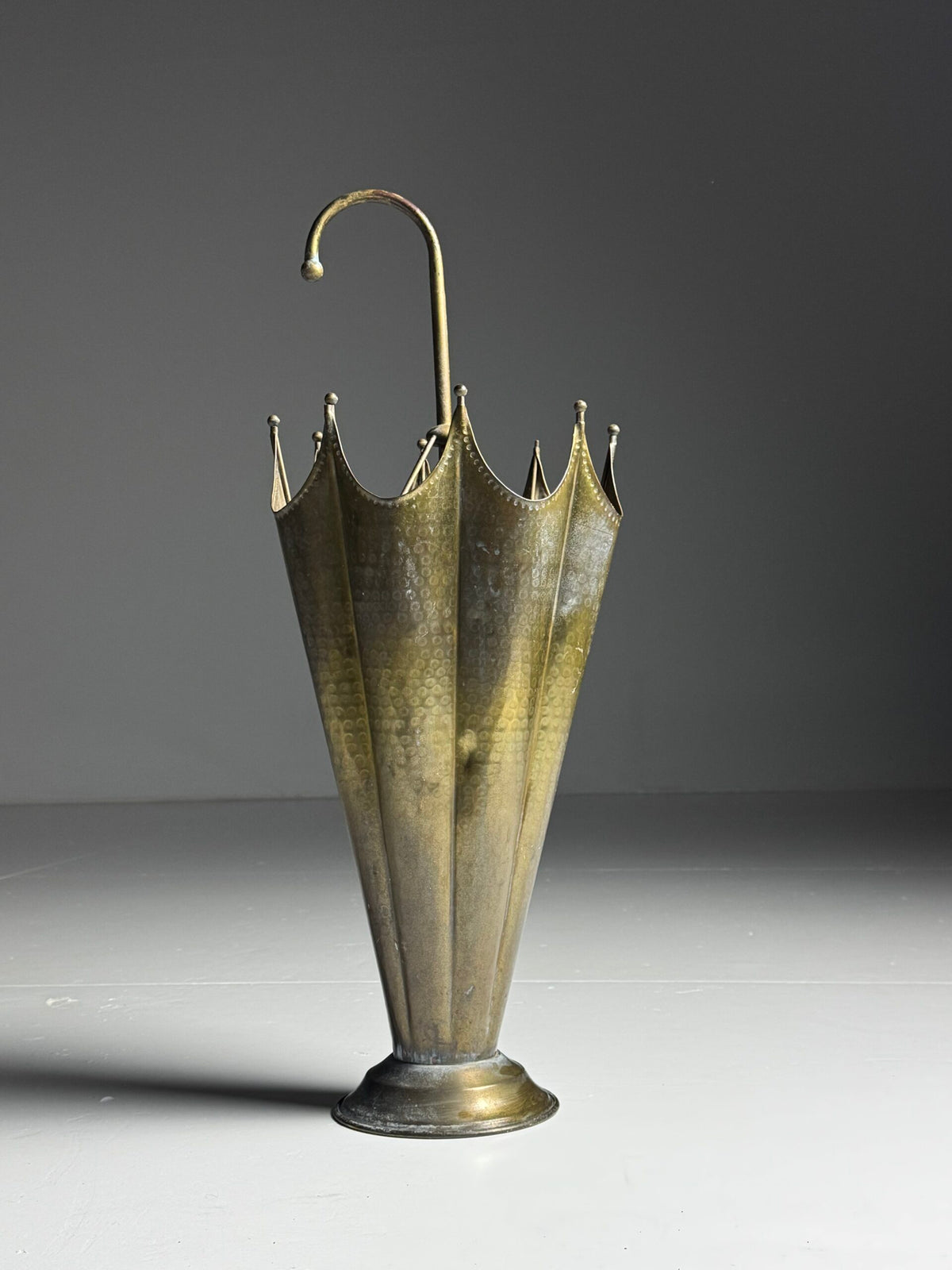 Copper Umbrella Stand in the Shape of an Umbrella, photo 15