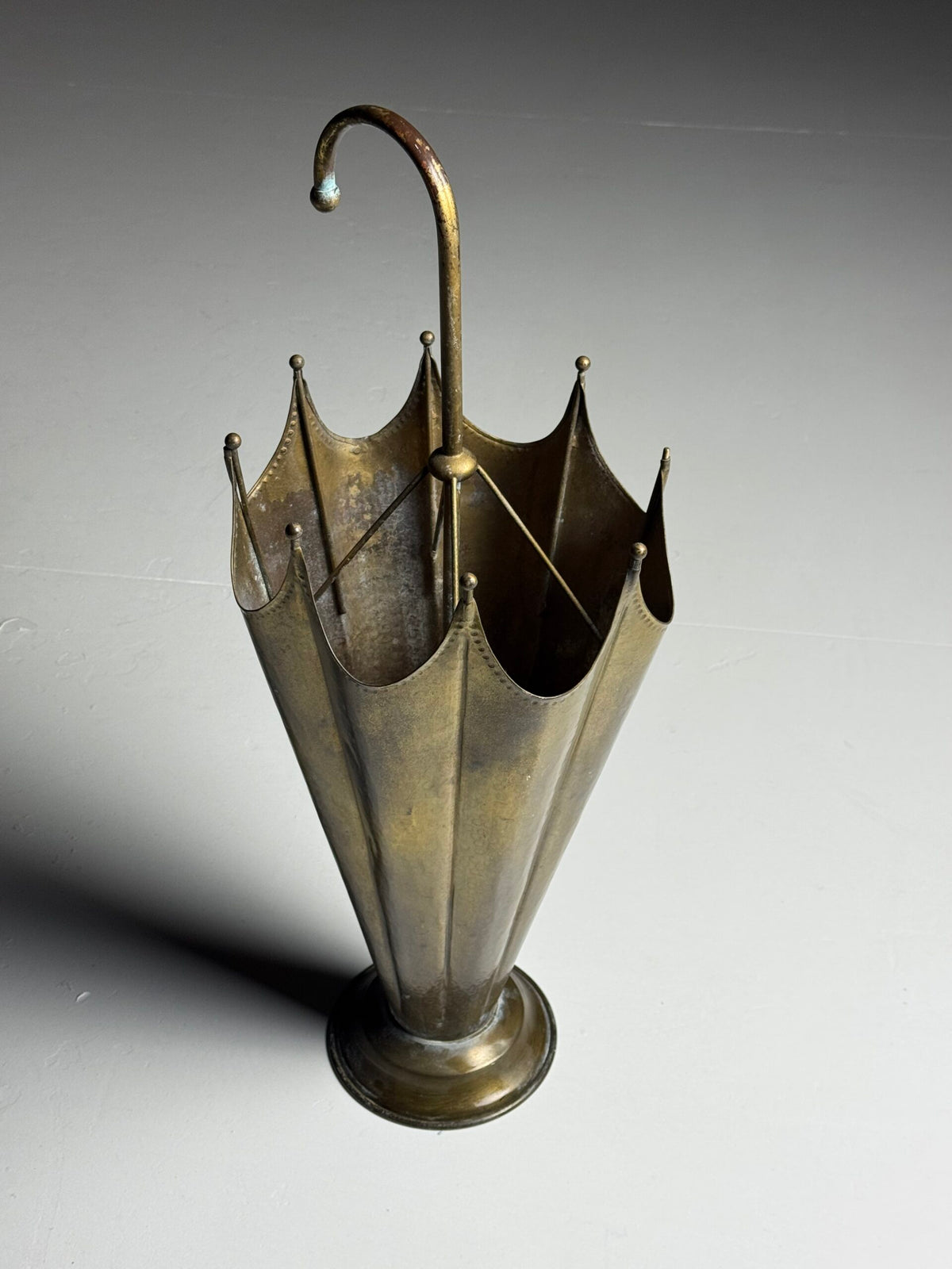 Copper Umbrella Stand in the Shape of an Umbrella, photo 11