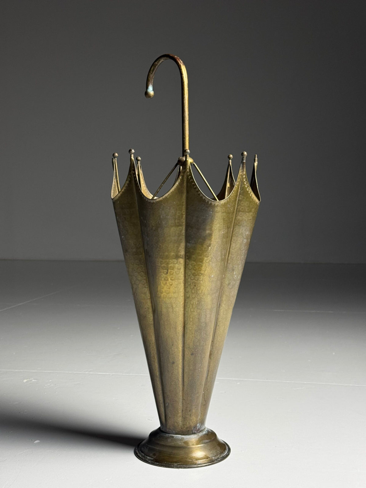 Copper Umbrella Stand in the Shape of an Umbrella, photo 7