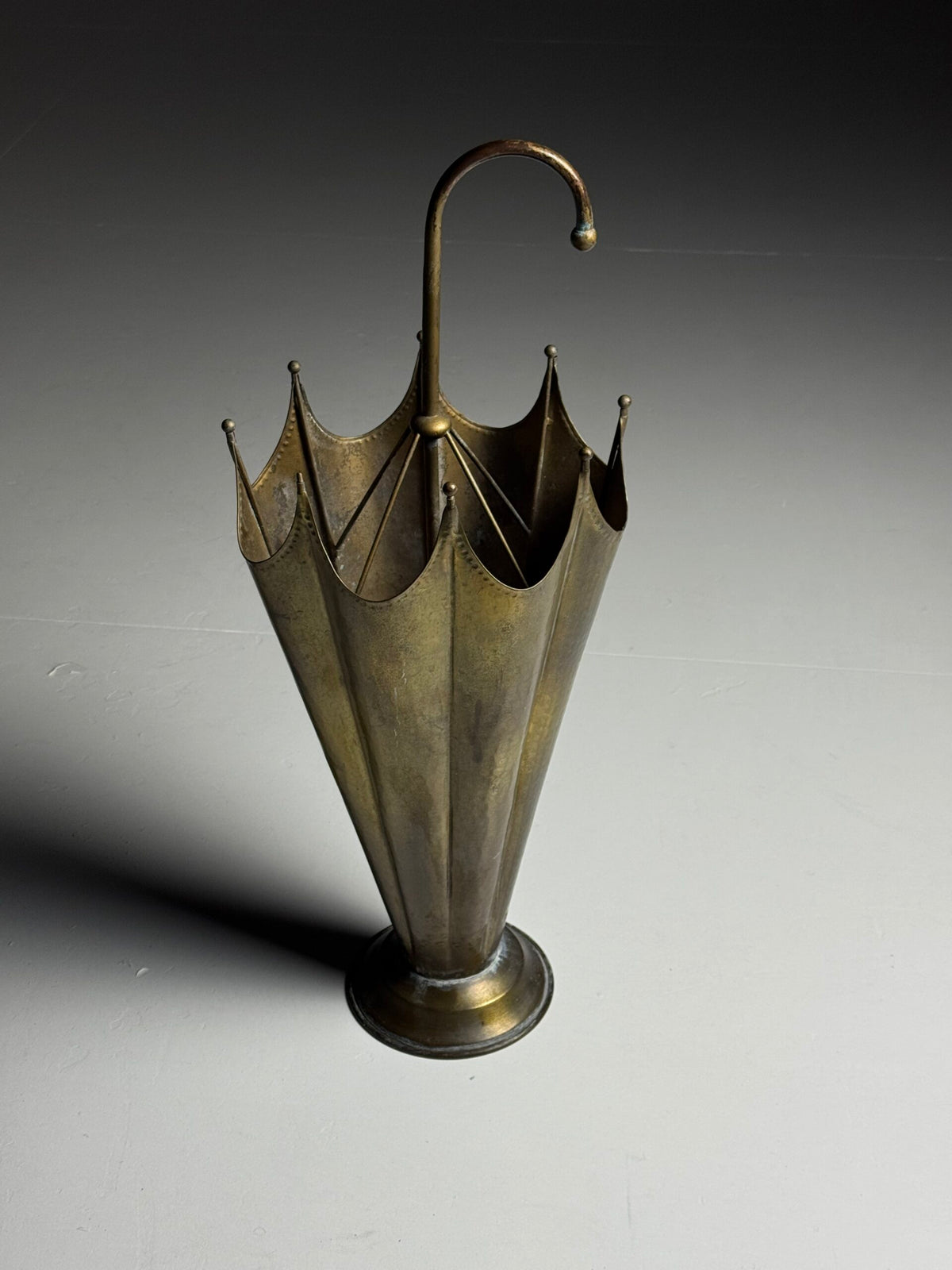 Copper Umbrella Stand in the Shape of an Umbrella, photo 2