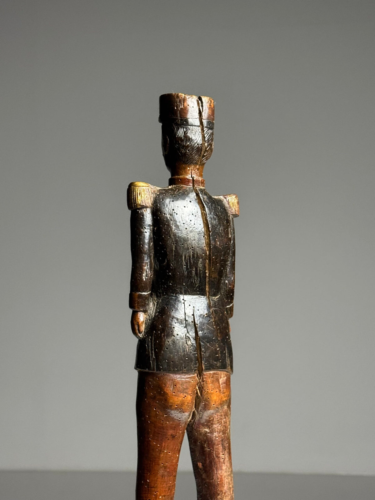 Hand Carved Oak Figure of a French Army Officer, 19th Century, photo 5