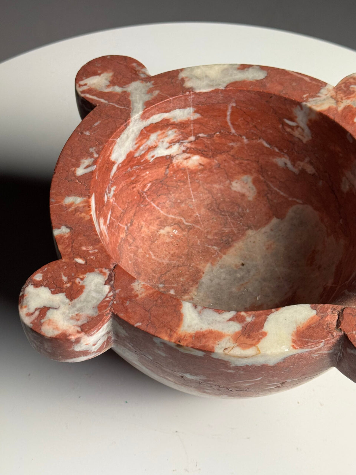 Red Languedoc Marble Mortar, France, 20th Century, photo 6