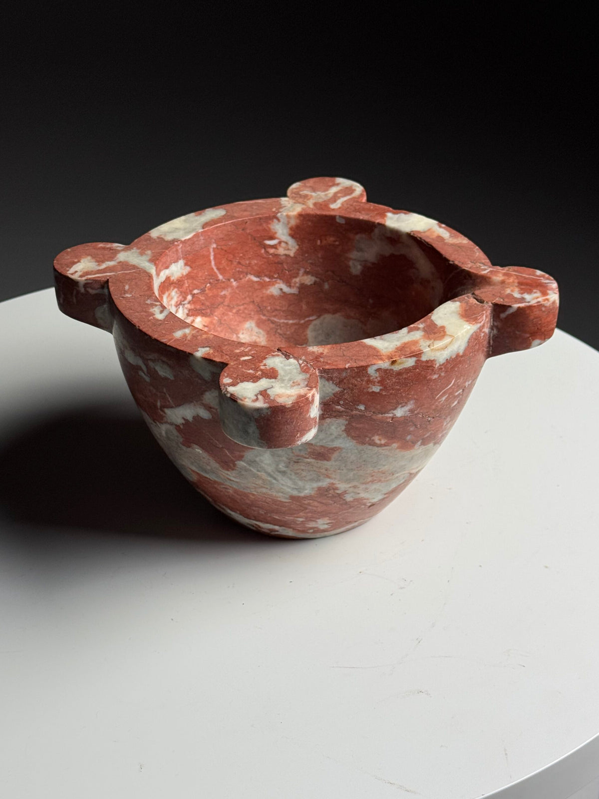 Red Languedoc Marble Mortar, France, 20th Century, photo 5