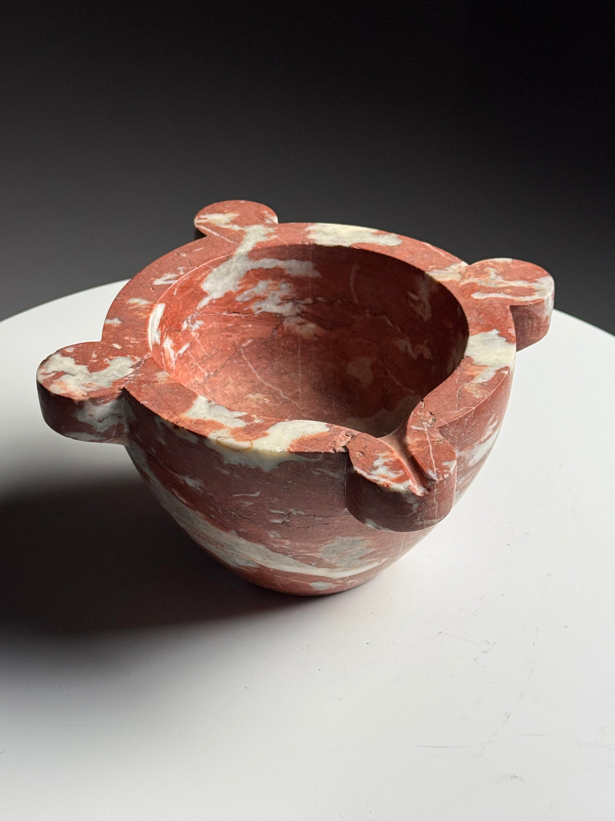 Red Languedoc Marble Mortar, France, 20th Century, photo 1
