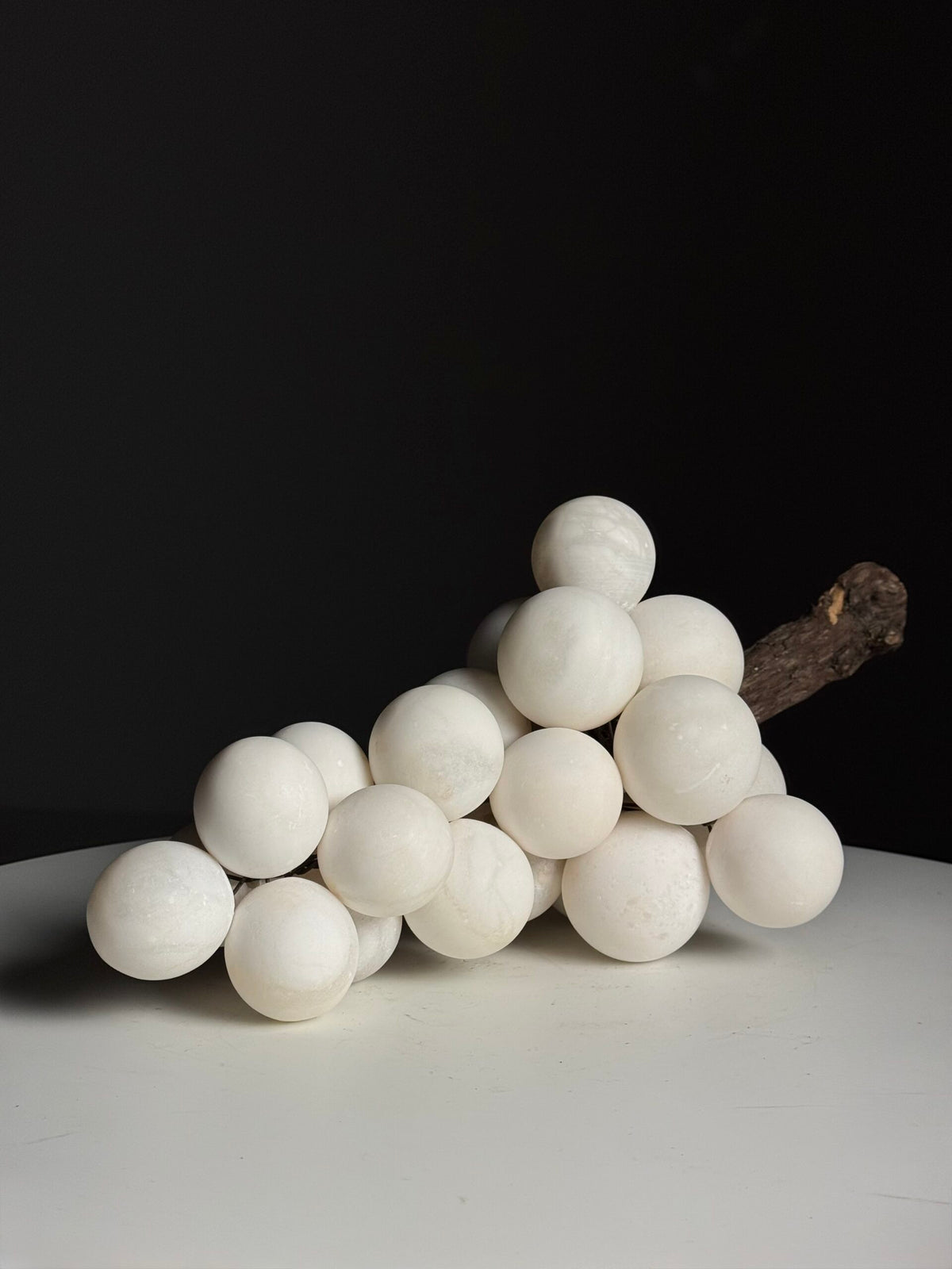 Large White Alabaster Bunch of Grapes, Italy, photo 10