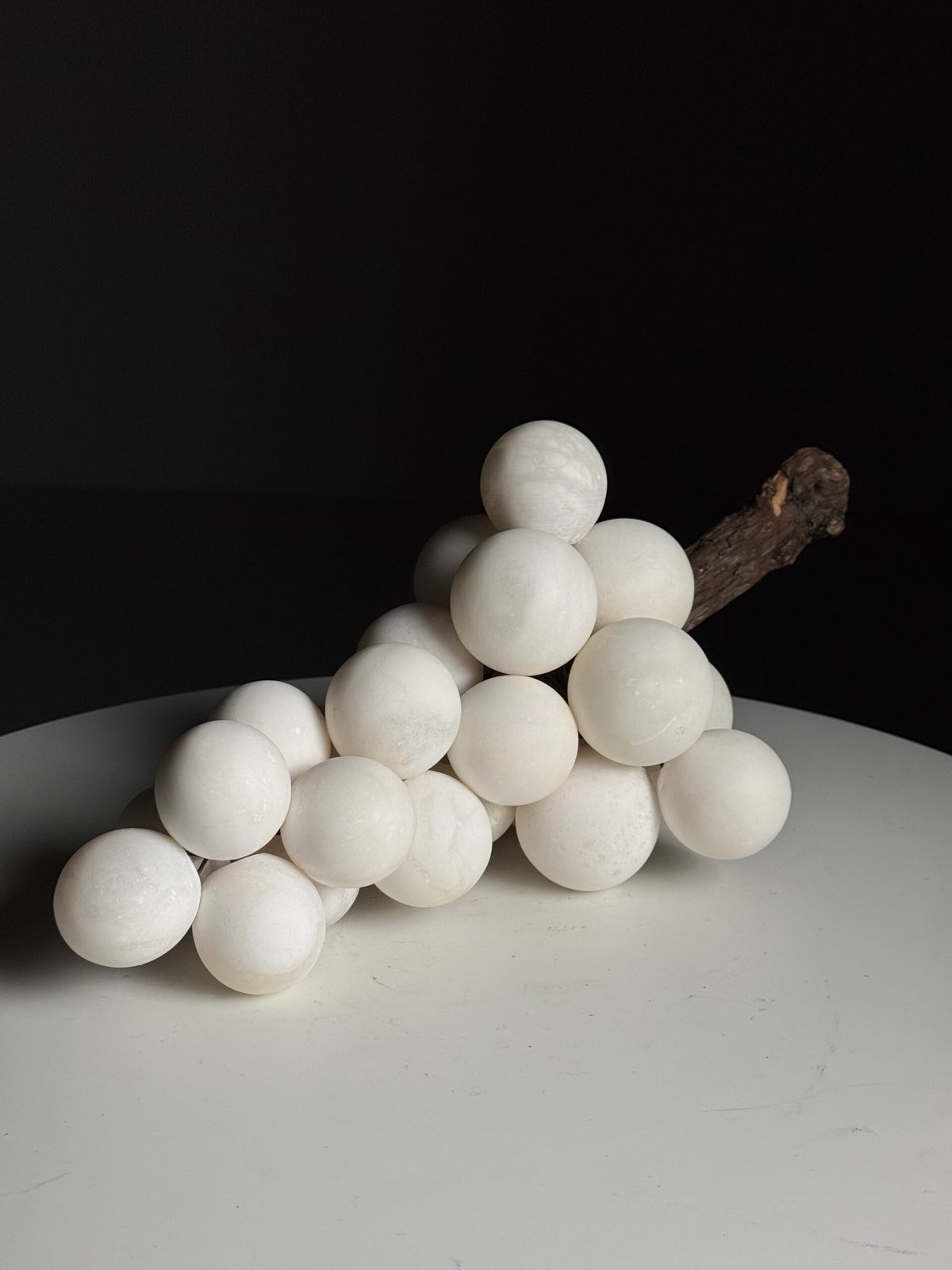 Large White Alabaster Bunch of Grapes, Italy, photo 9