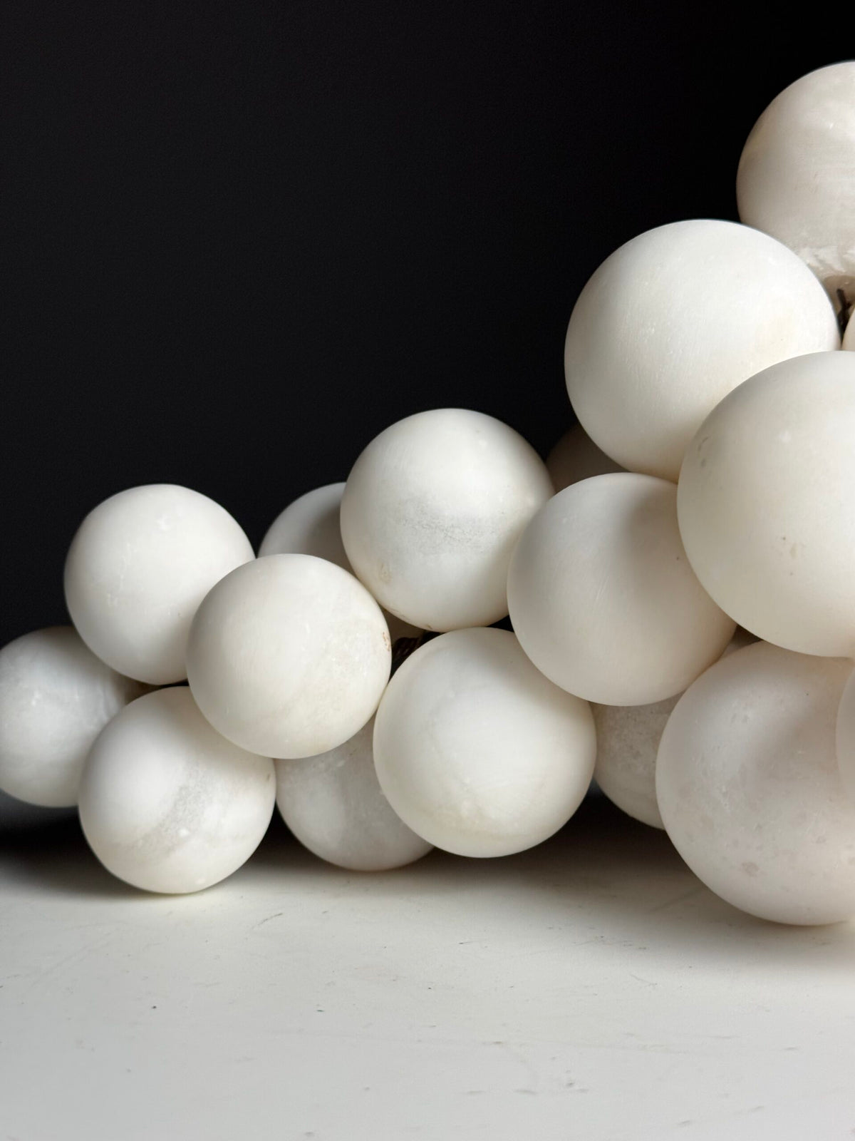 Large White Alabaster Bunch of Grapes, Italy, photo 7