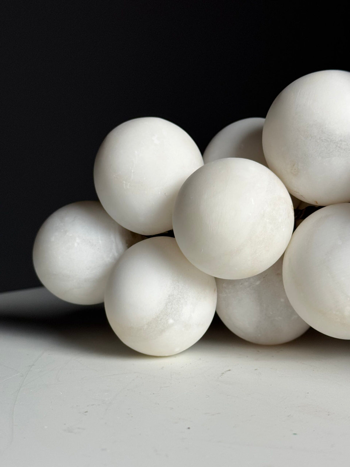 Large White Alabaster Bunch of Grapes, Italy, photo 6