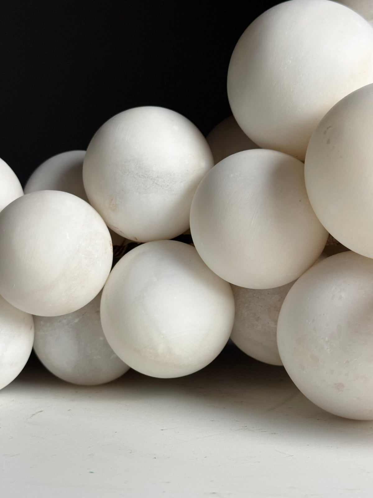 Large White Alabaster Bunch of Grapes, Italy, photo 5