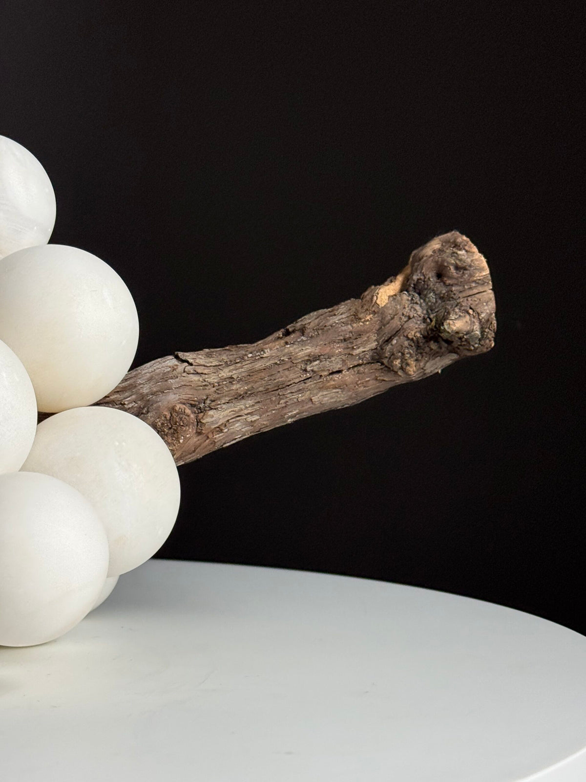 Large White Alabaster Bunch of Grapes, Italy, photo 4