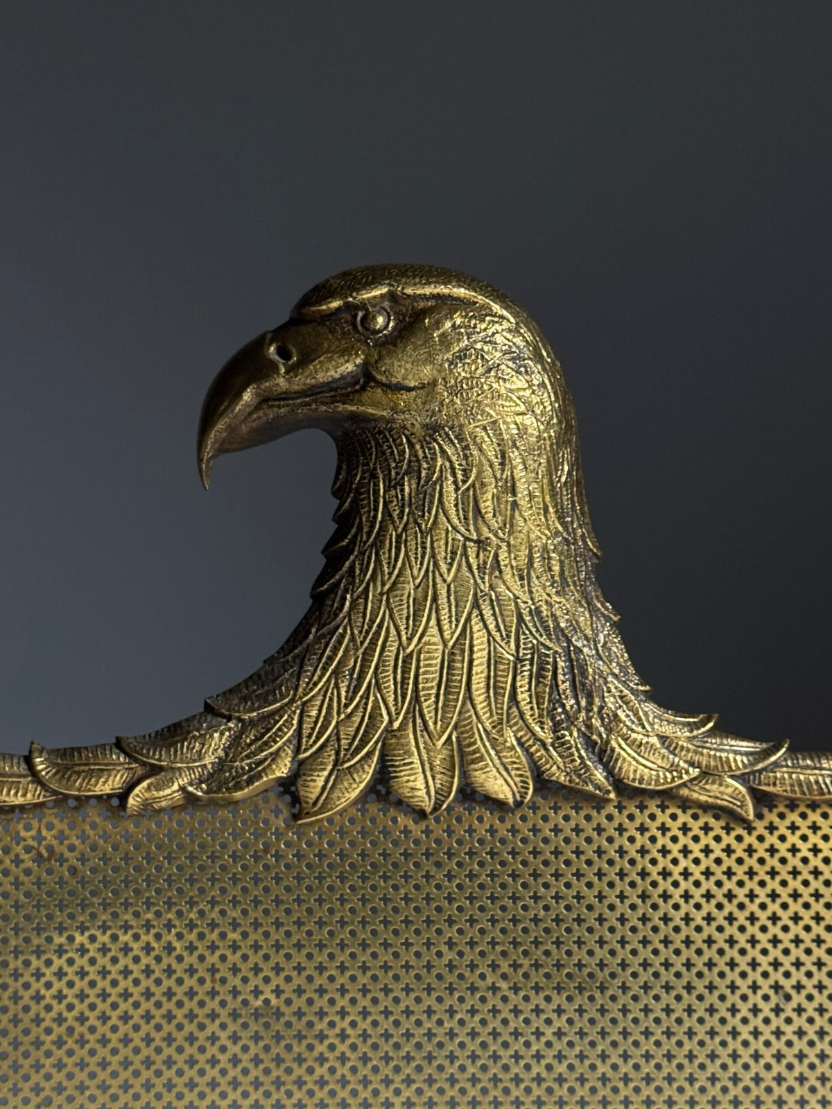 Italian Brass Fire Screen with Adjustable Wings, c. 1960, photo 23