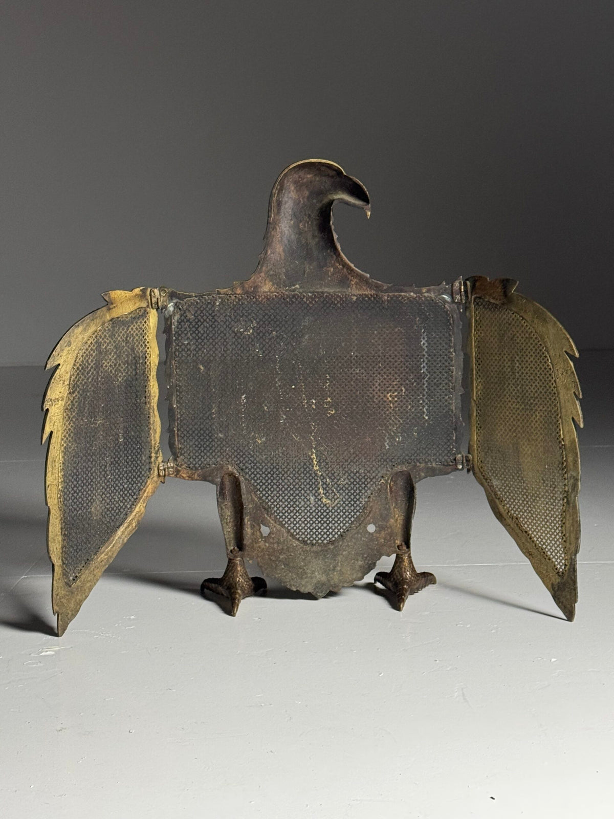 Italian Brass Fire Screen with Adjustable Wings, c. 1960, photo 3