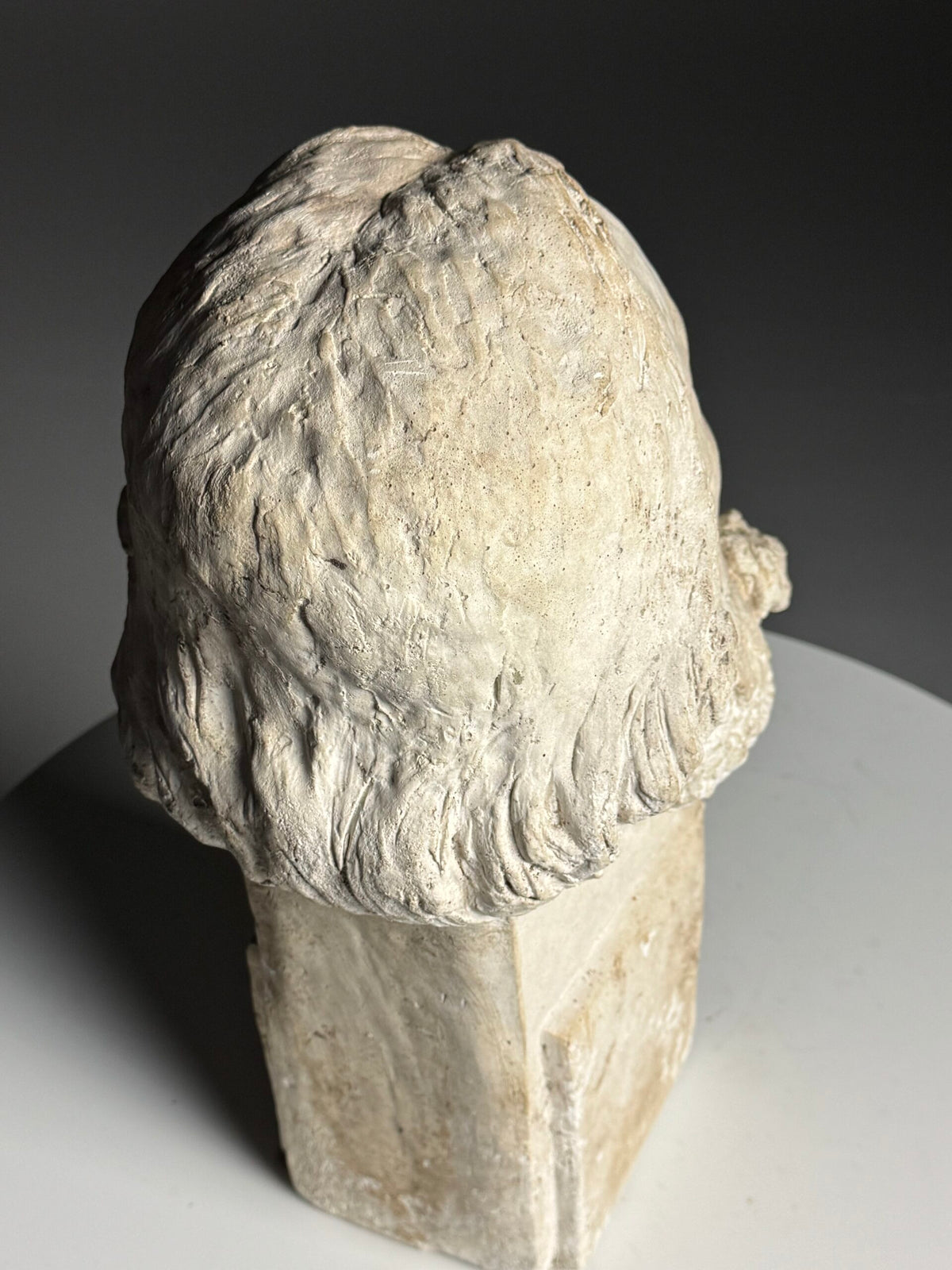 Classical Plaster Bust of a Head, Early to Mid 20th Century, photo 14
