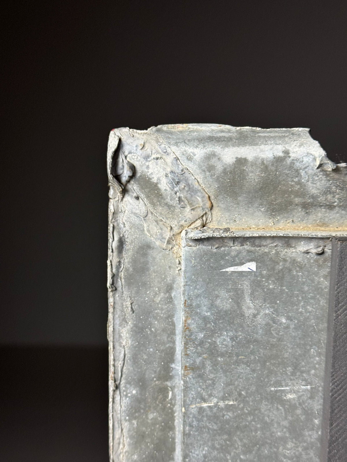 Zinc Lion's Head Fragment on Custom Stand, c. 1900, photo 6