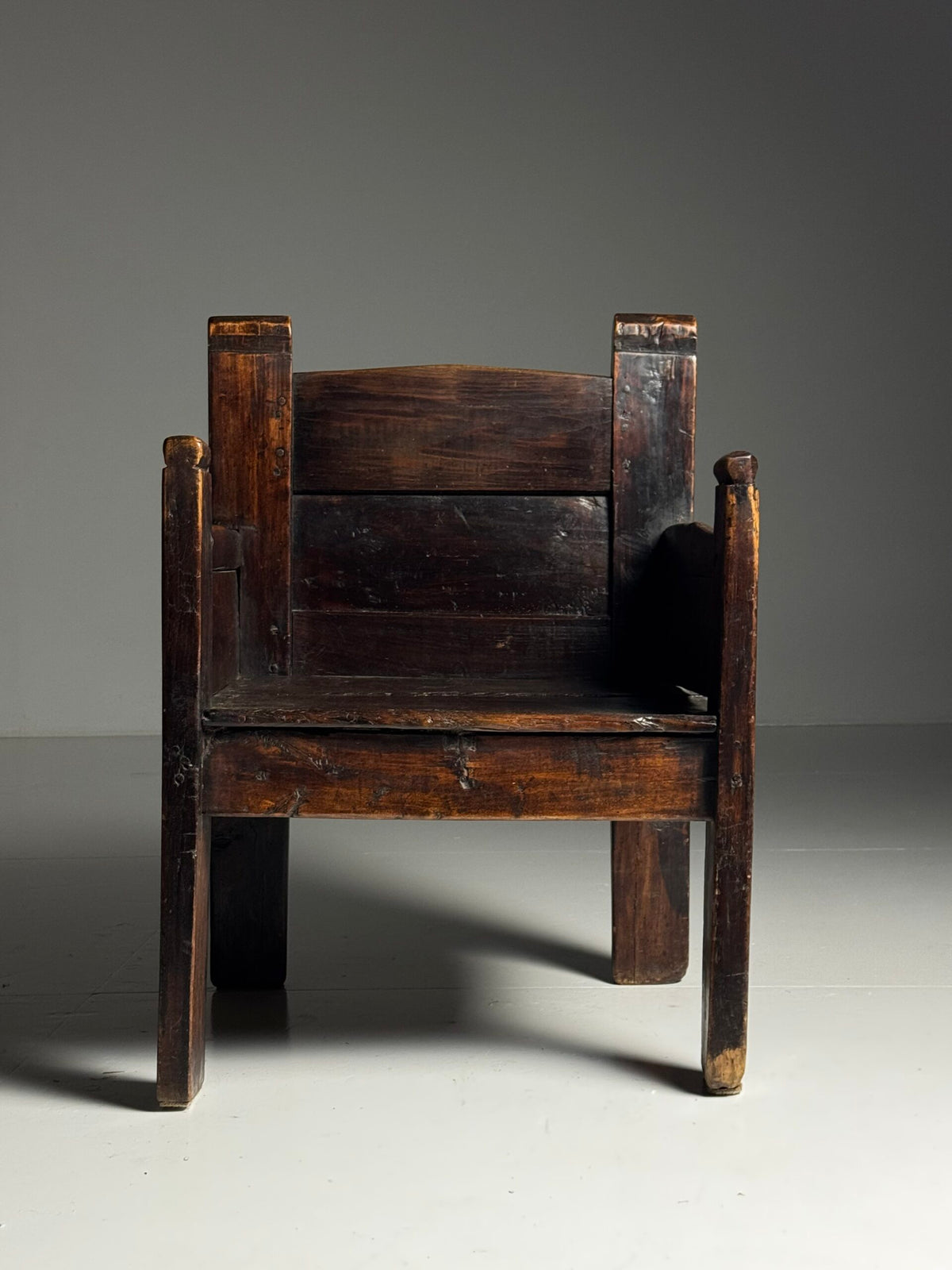 Large Spanish Walnut Chair, 18th Century, photo 15