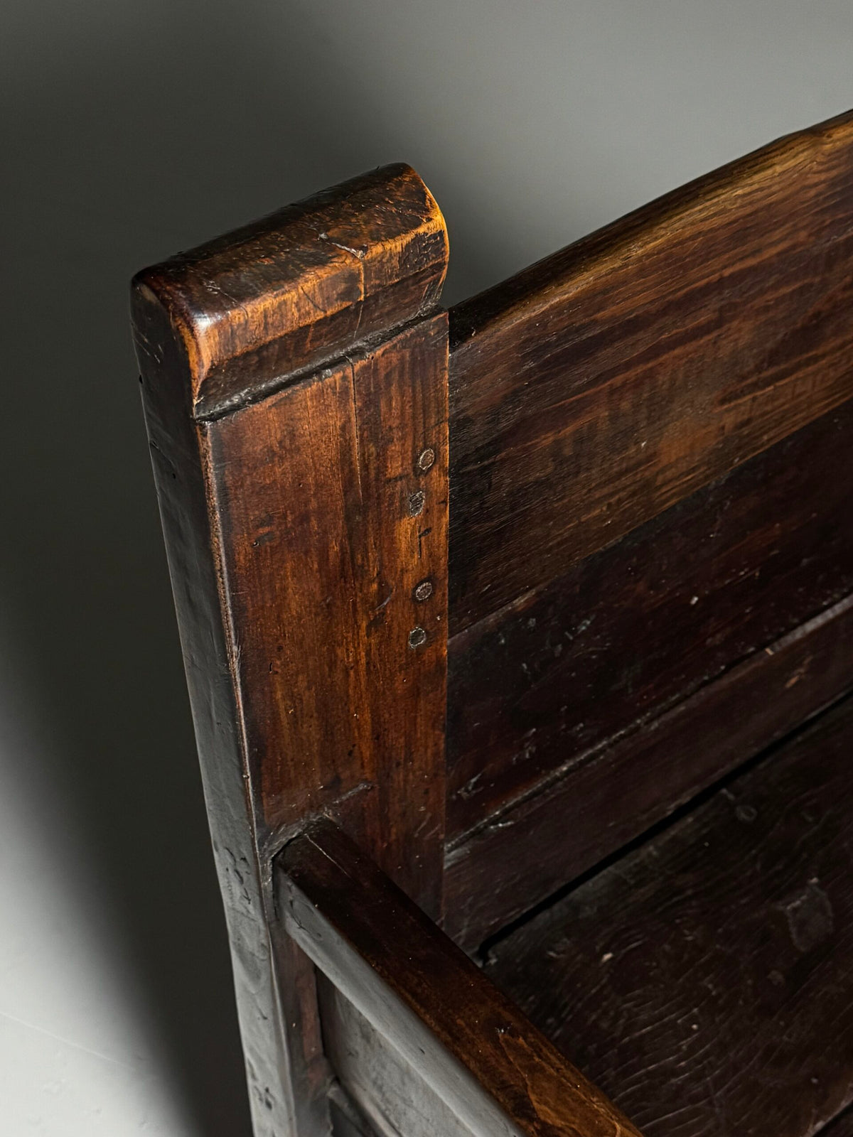 Large Spanish Walnut Chair, 18th Century, photo 7