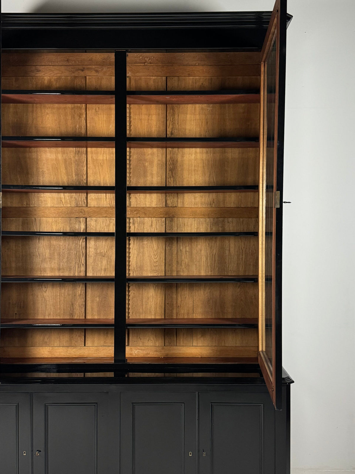 Very Large Louis Philippe Library Bookcase, 303 cm, Late 19th Century, photo 12