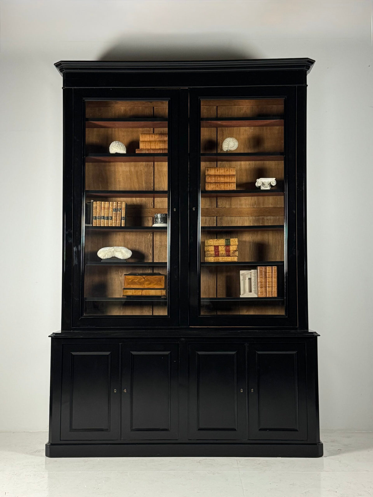 Very Large Louis Philippe Library Bookcase, 303 cm, Late 19th Century, photo 1