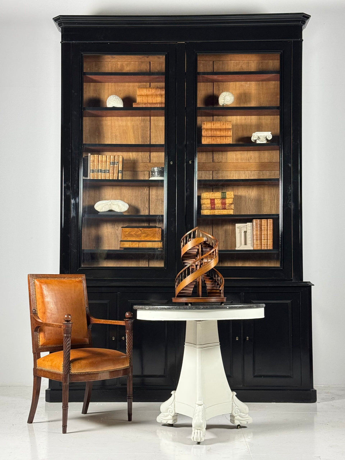 Very Large Louis Philippe Library Bookcase, 303 cm, Late 19th Century, photo 4