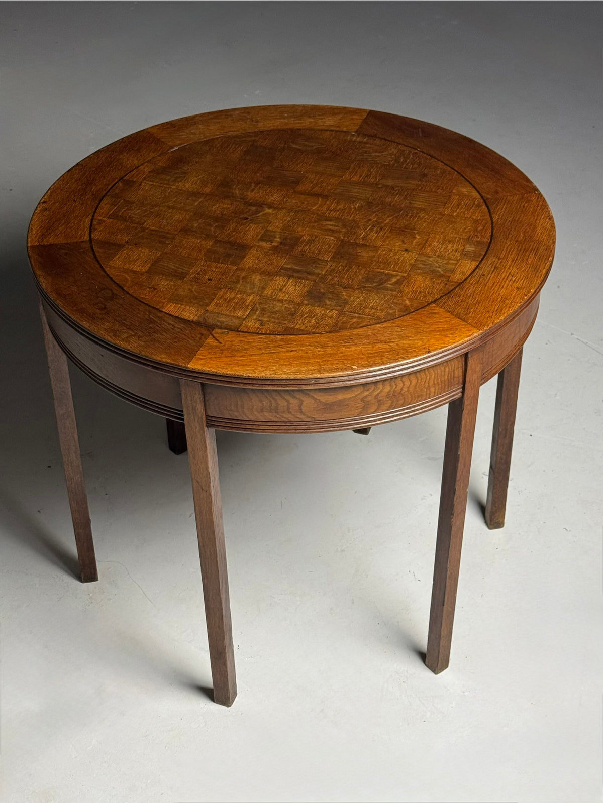 Oak Coffee Table or Center Table, Belgium, Early 1900s, photo 5