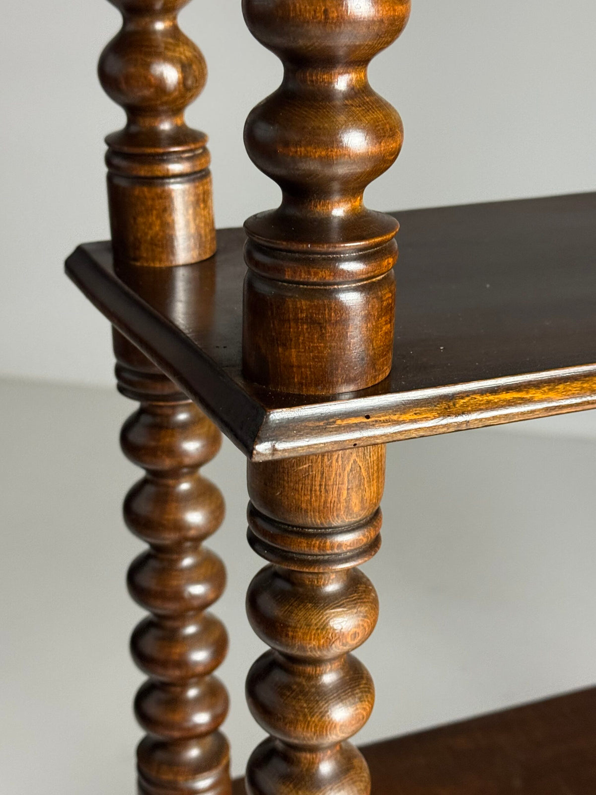 French Bobbin Bookcase in Walnut, Early to Mid 20th Century, photo 9