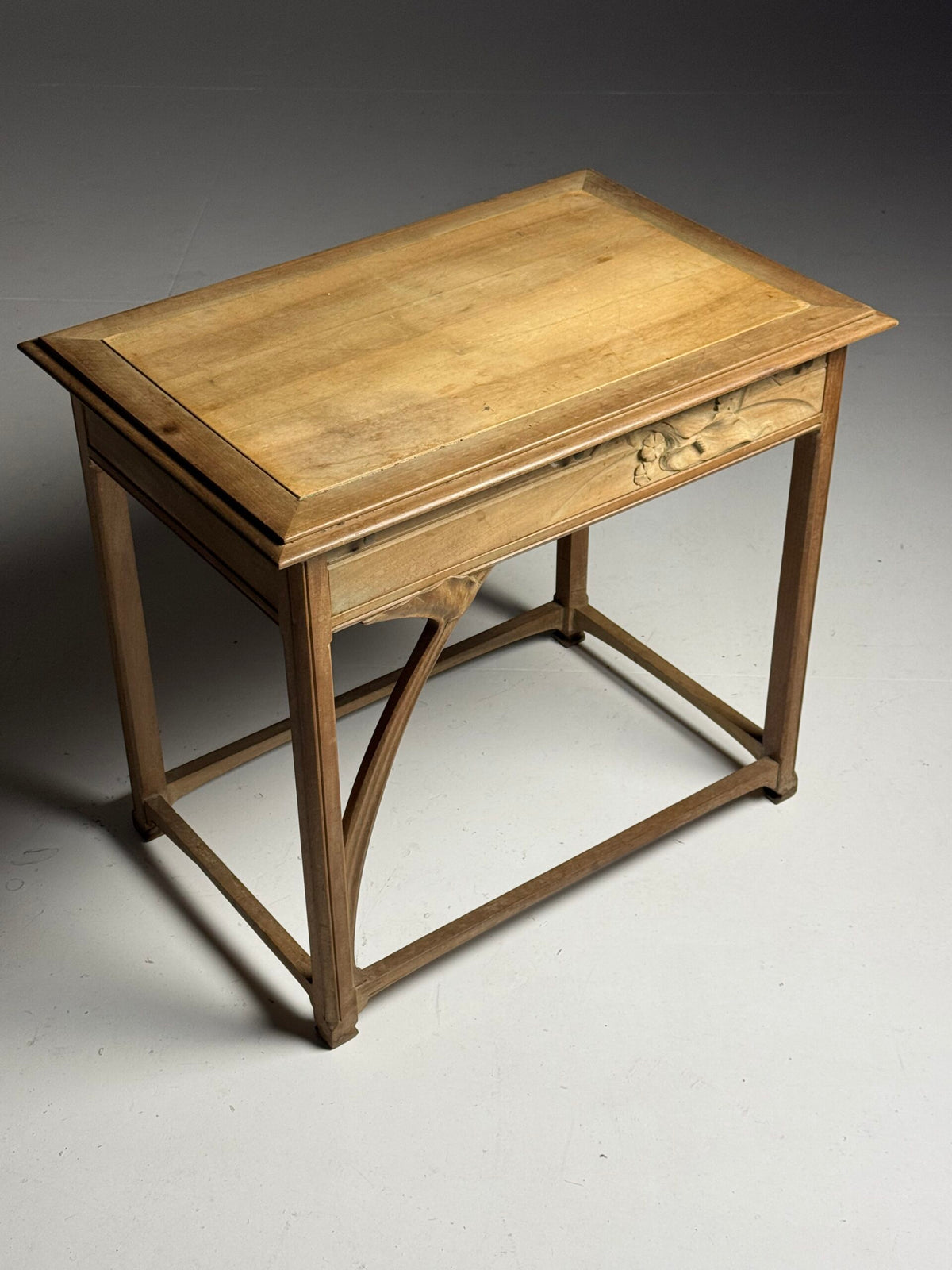Art Nouveau Style Side Table with Carved Drawer, Early 20th Century, photo 18