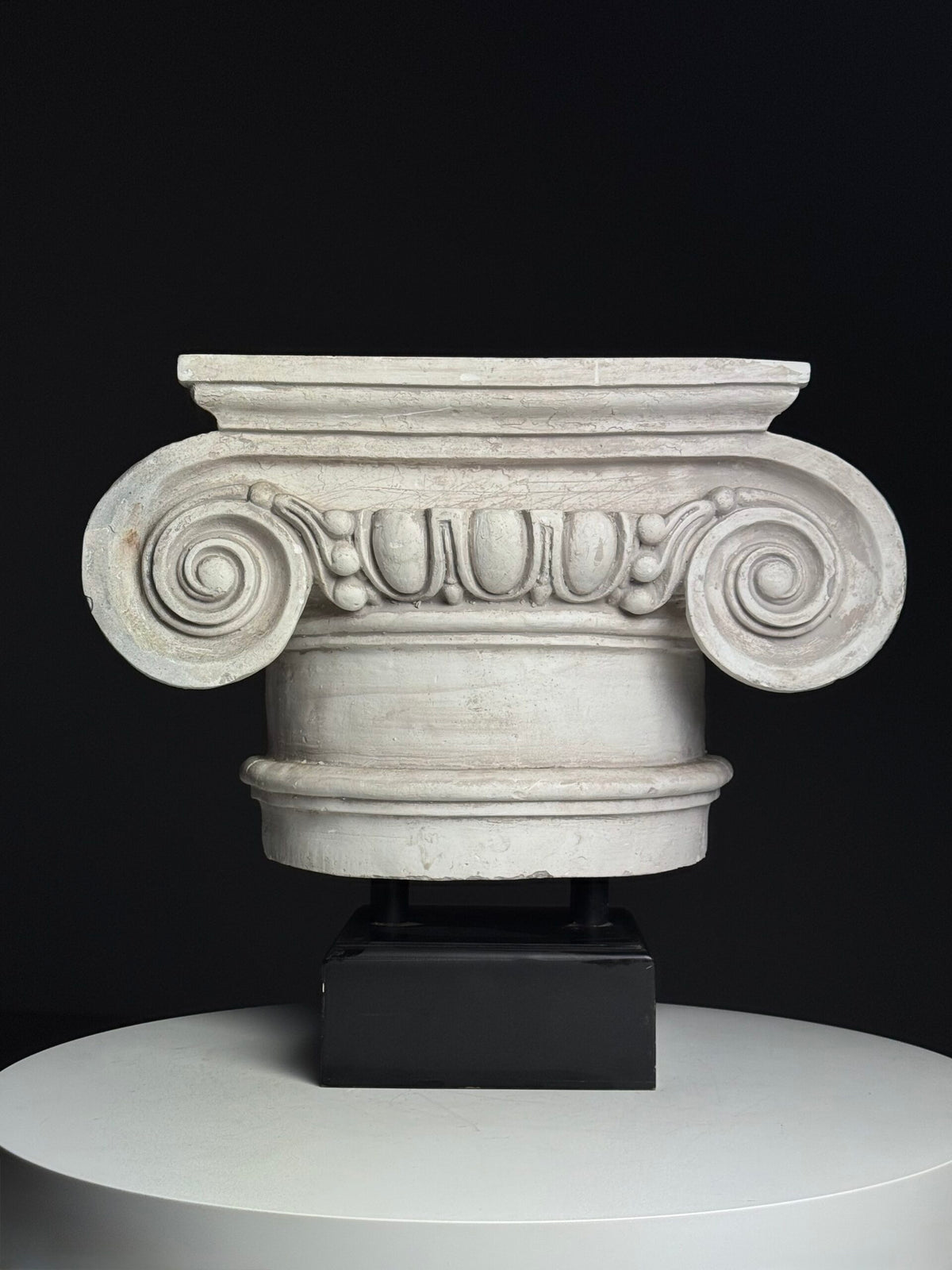Ionic Plaster Capital on Black Plinth, England, photo 15