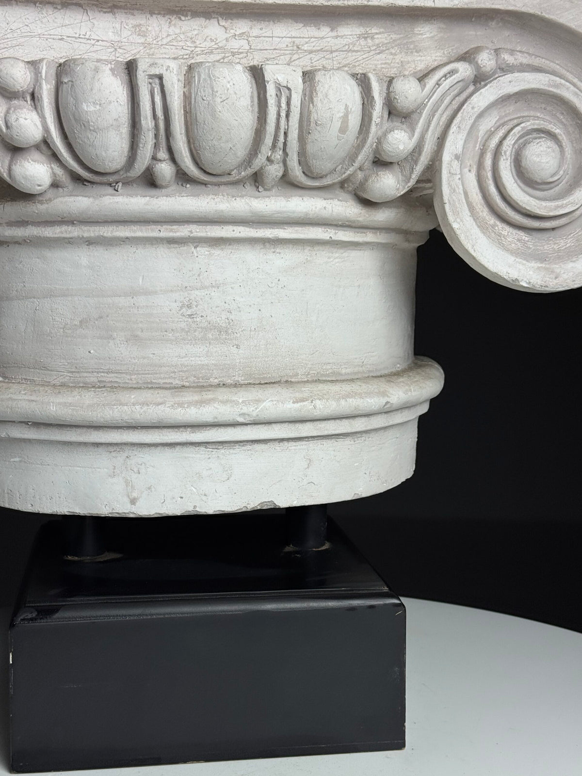 Ionic Plaster Capital on Black Plinth, England, photo 11