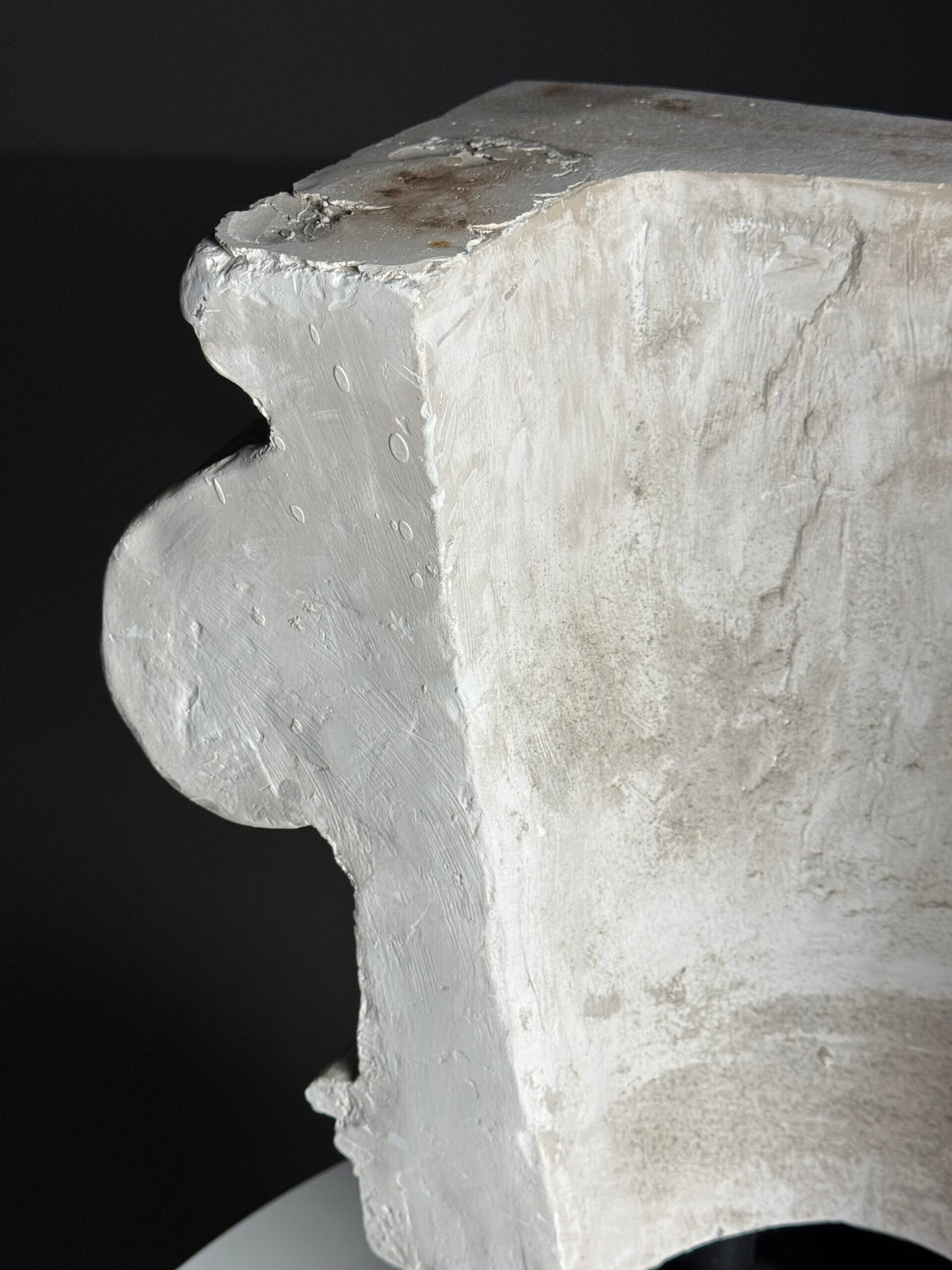 Ionic Plaster Capital on Black Plinth, England, photo 3