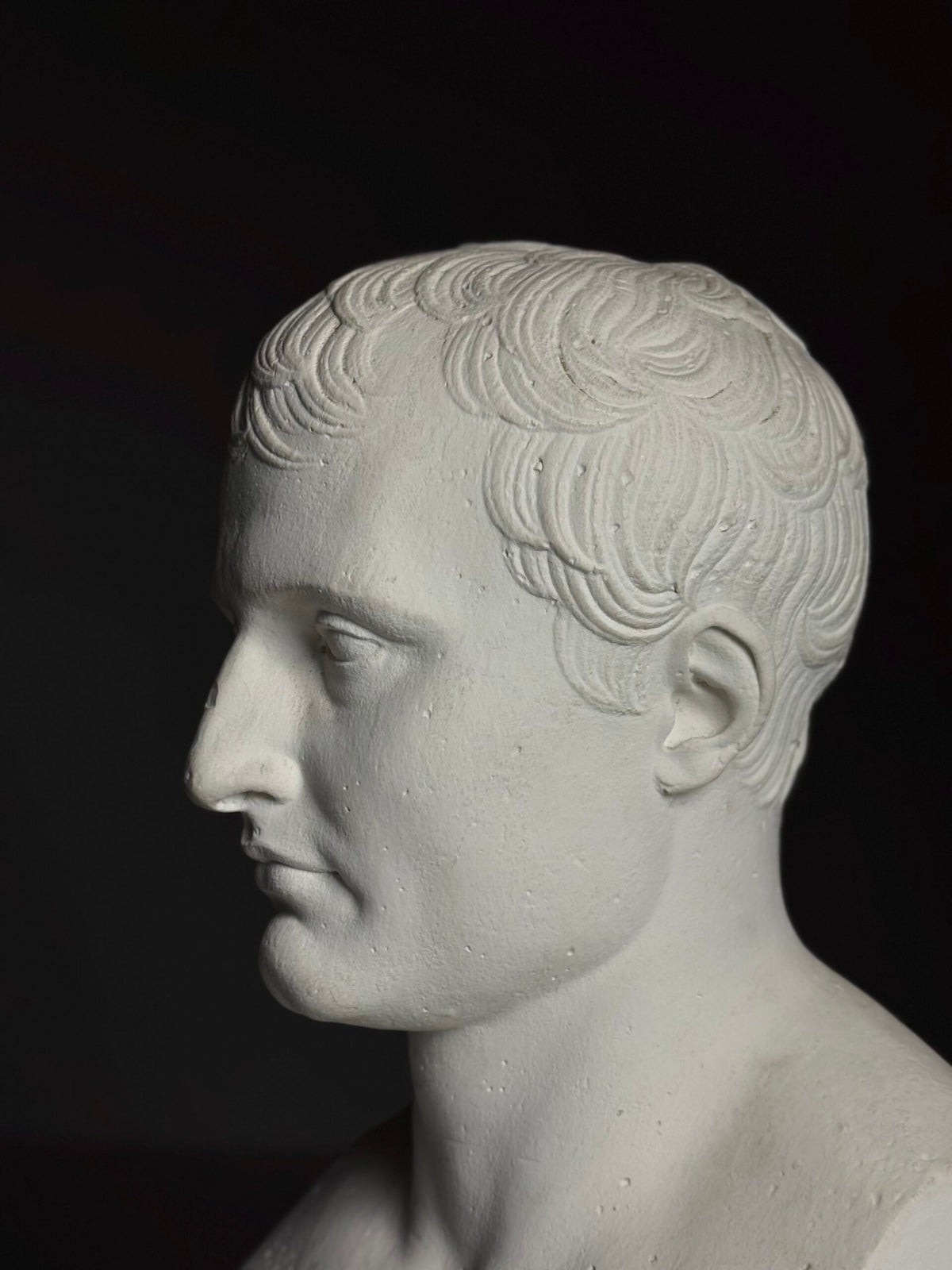 Life-size Plaster Bust of Napoleon, Late 20th Century, photo 6