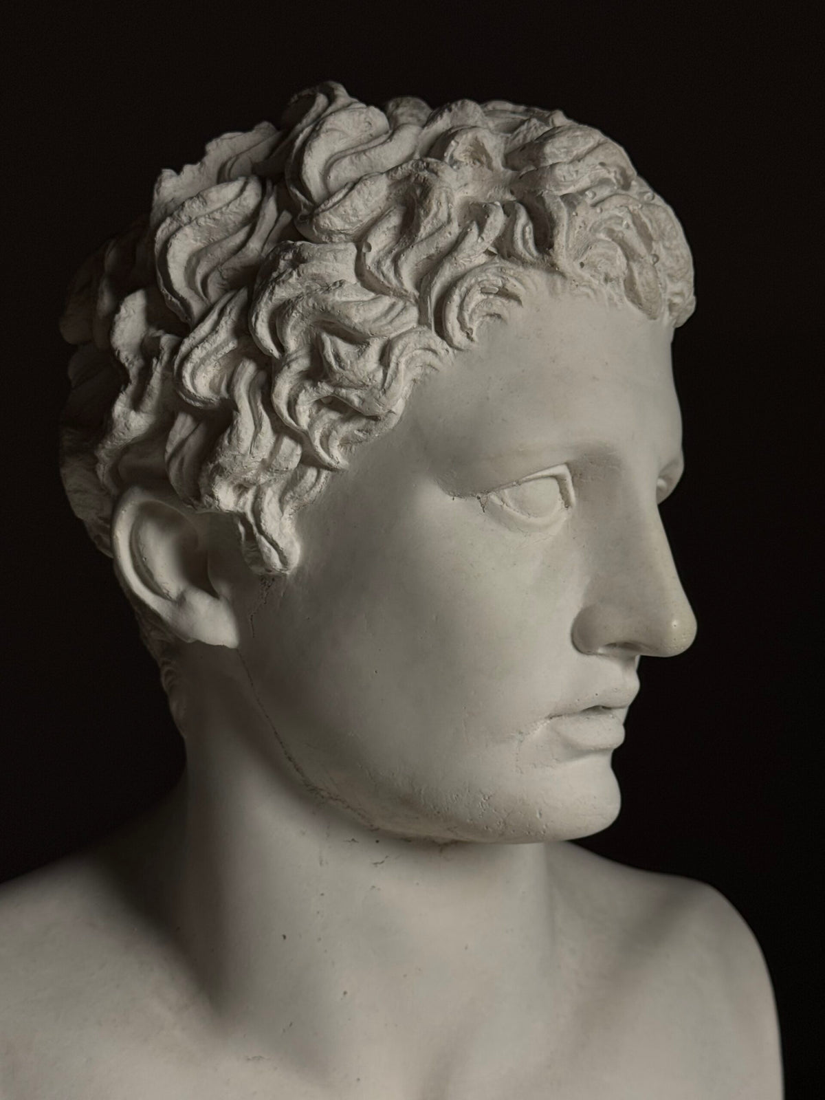 Bust of Meleager, Composite Stone, Late 20th Century, photo 19