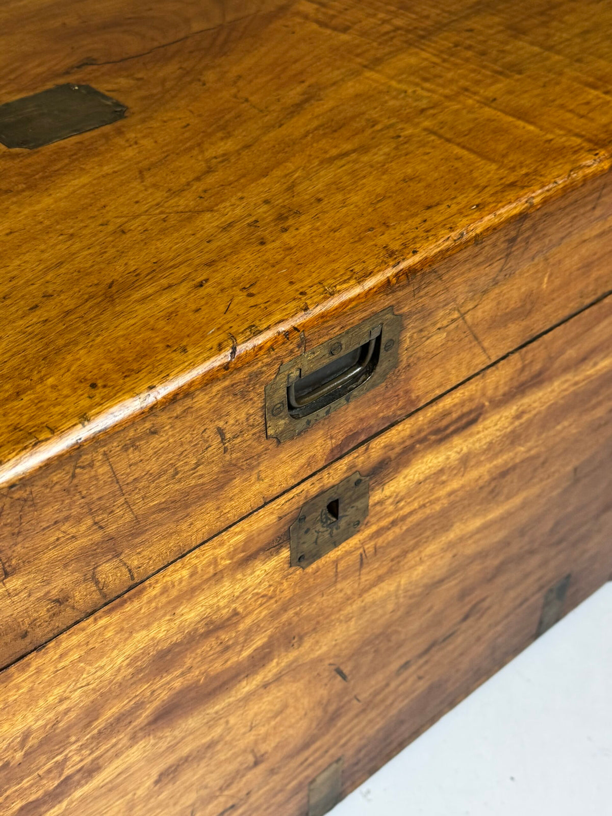 English Camphor Wood Campaign Chest, 19th Century, photo 33