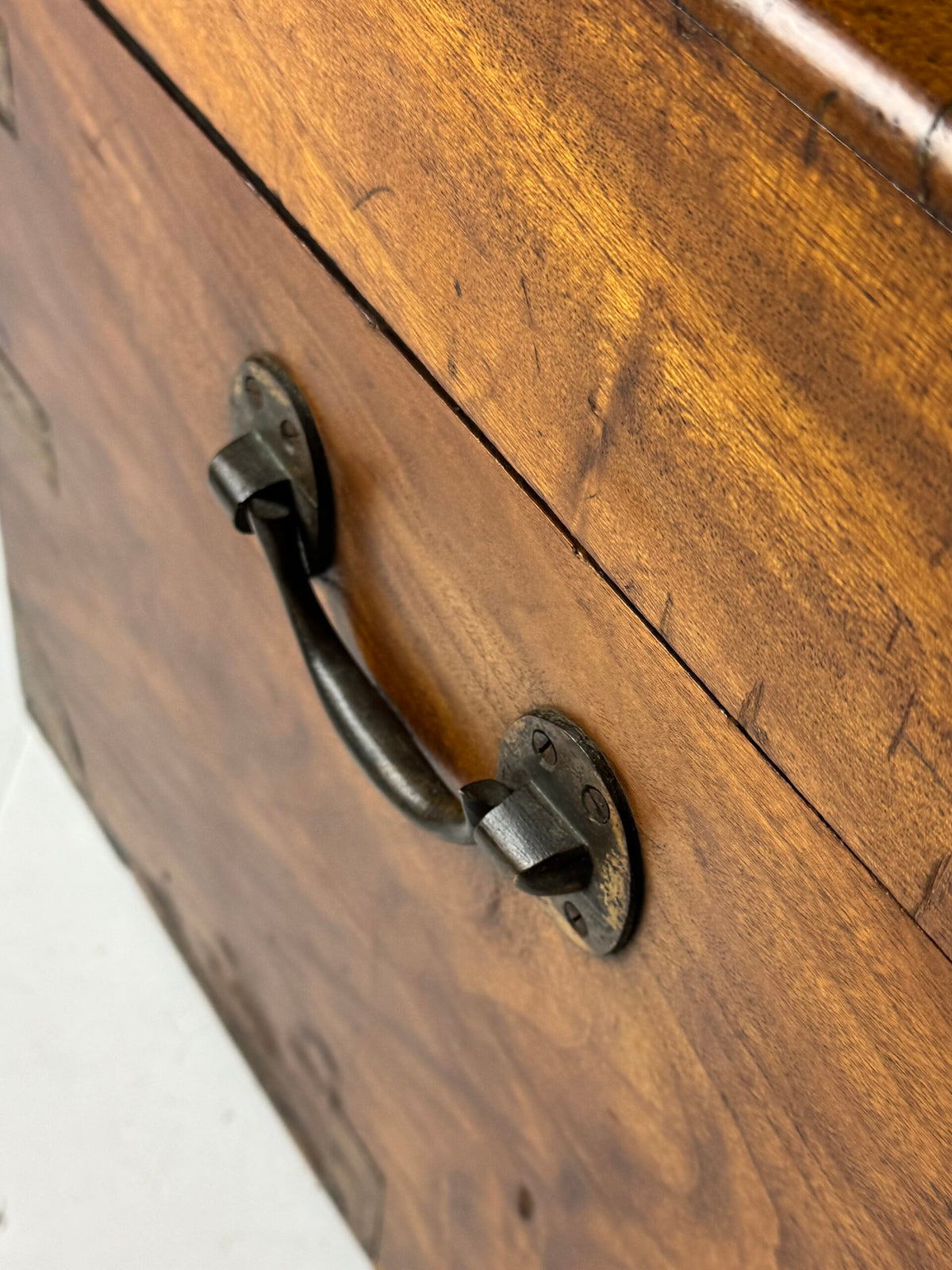 English Camphor Wood Campaign Chest, 19th Century, photo 19