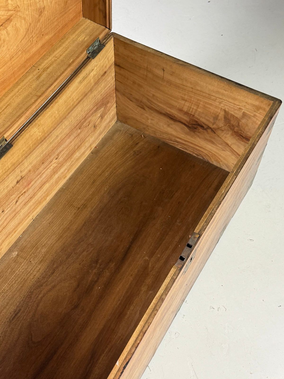 English Camphor Wood Campaign Chest, 19th Century, photo 15