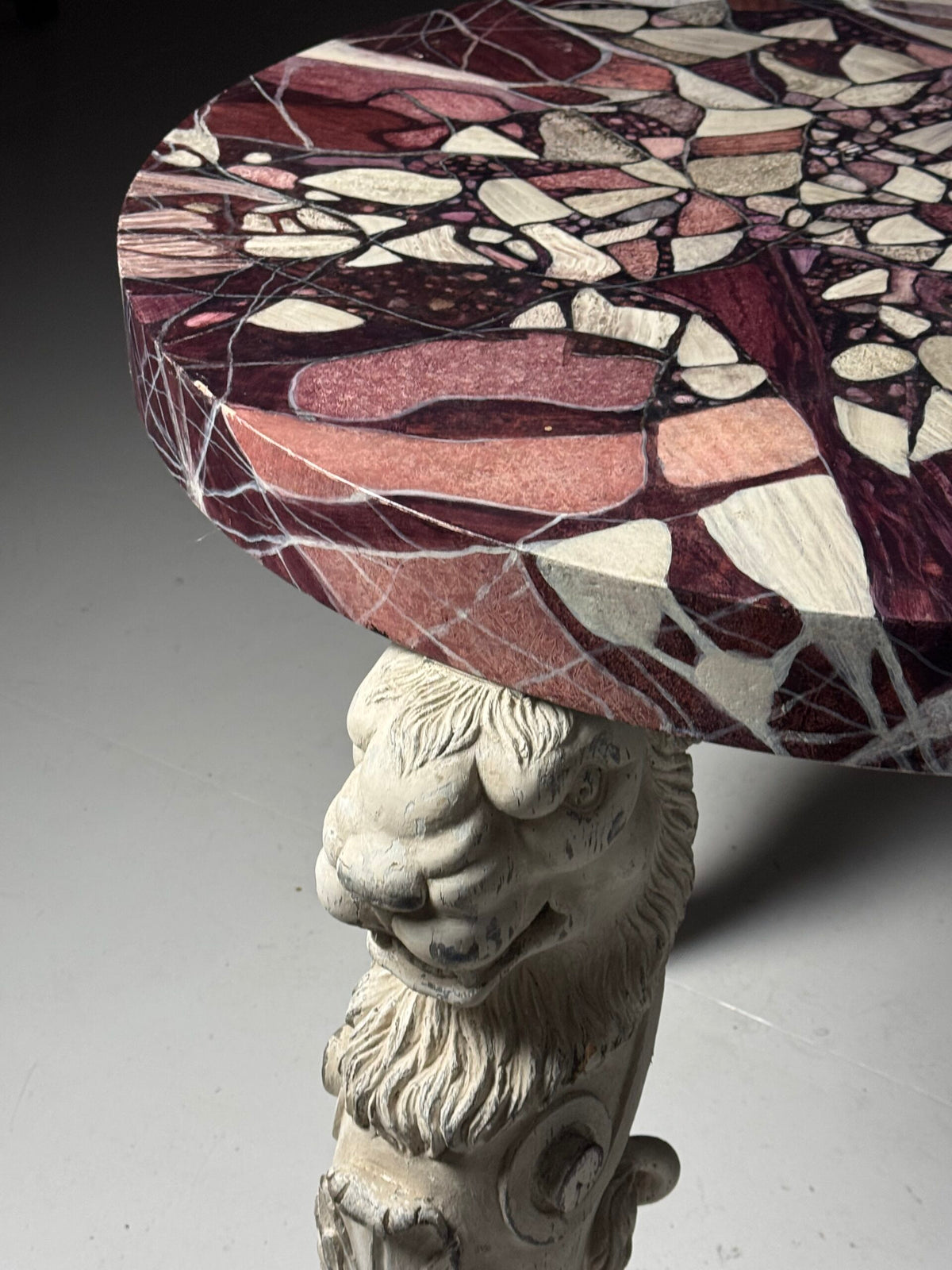 Grand Tour Style Faux Marble Center Table, Early 20th Century, photo 27