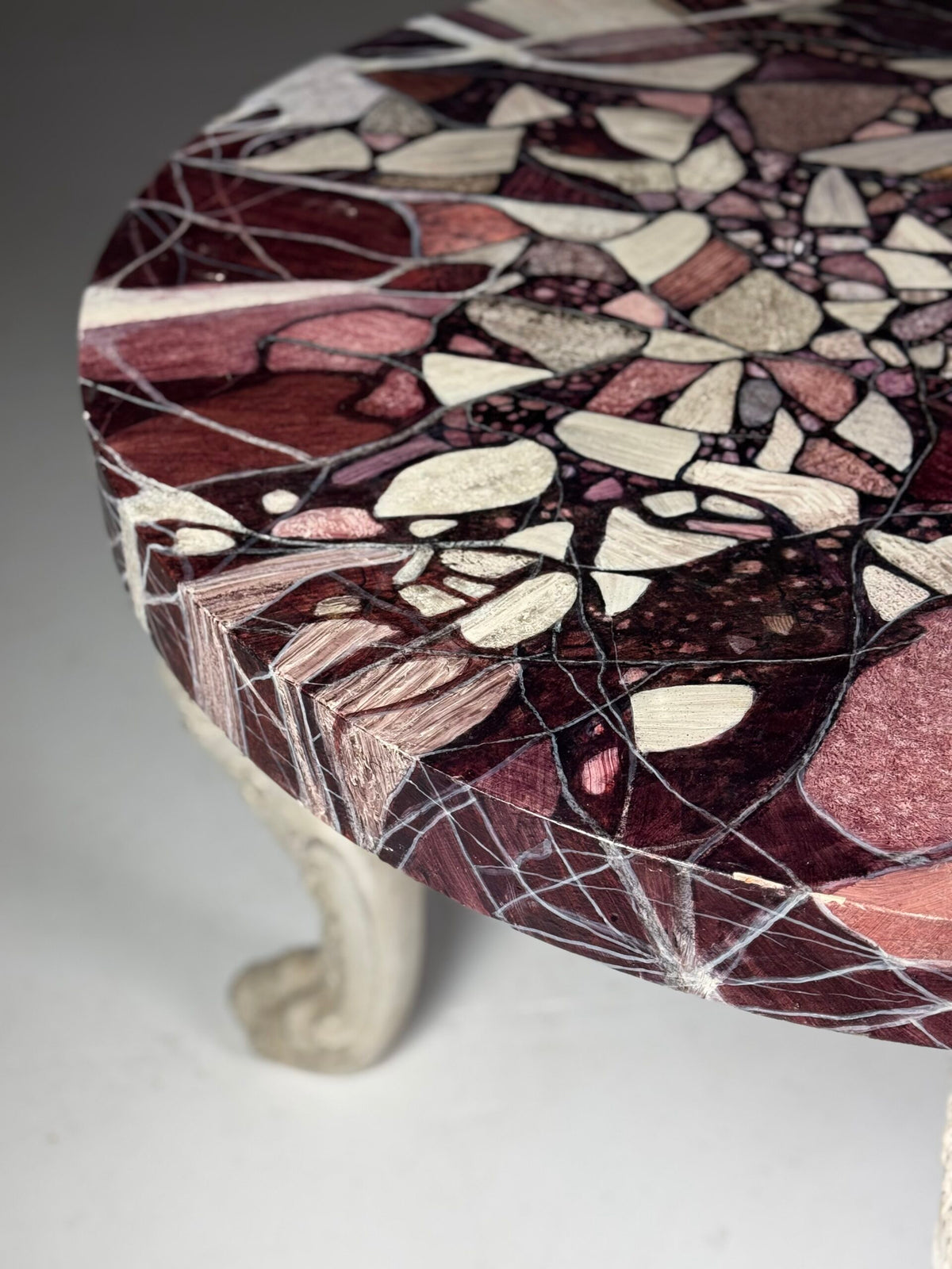 Grand Tour Style Faux Marble Center Table, Early 20th Century, photo 17