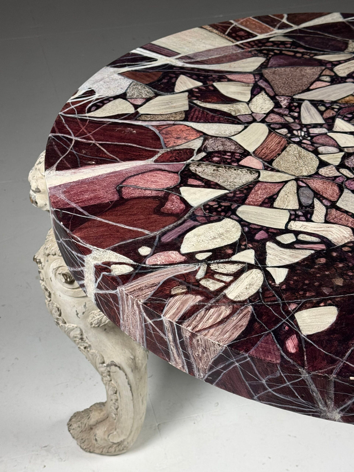 Grand Tour Style Faux Marble Center Table, Early 20th Century, photo 8