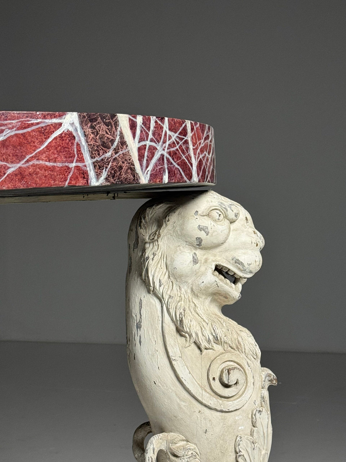 Grand Tour Style Faux Marble Center Table, Early 20th Century, photo 5