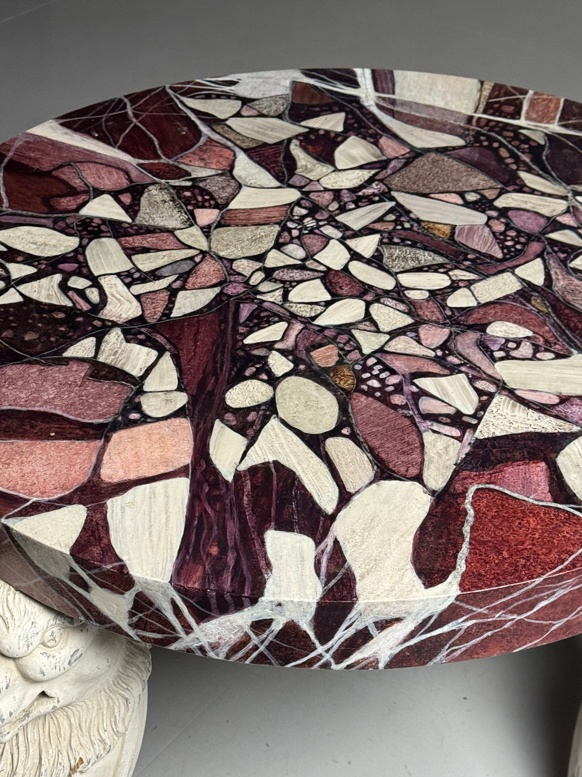 Grand Tour Style Faux Marble Center Table, Early 20th Century, photo 4