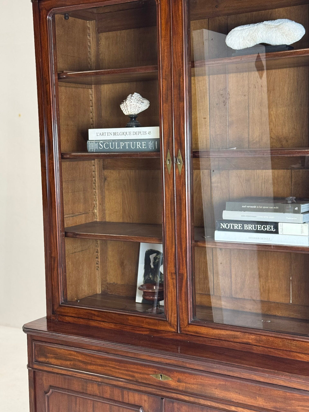 Louis Philippe Mahogany Bookcase, Belgian or French, 19th Century, photo 2