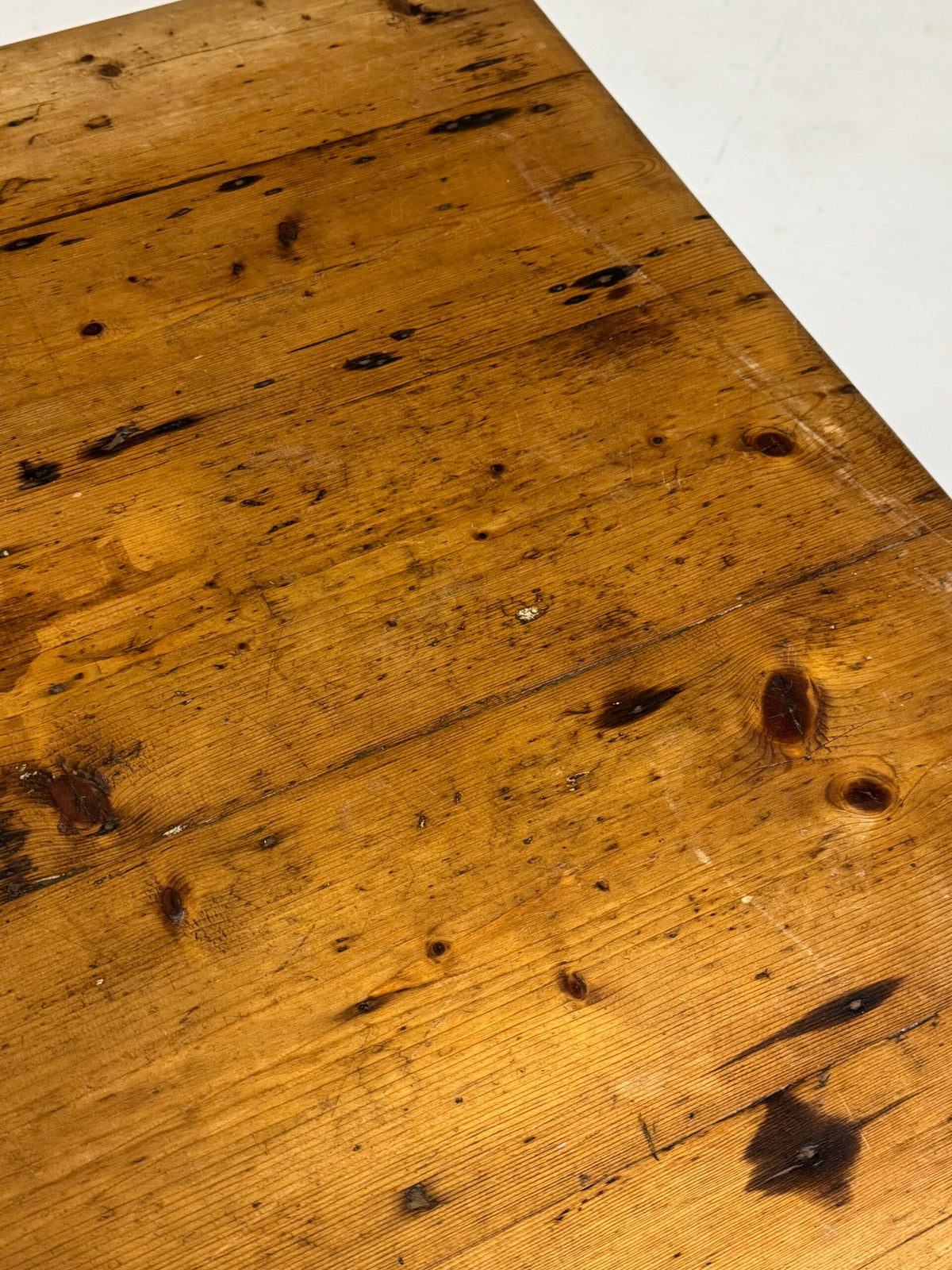 English Pine Refectory Table with Two Drawers, 250 cm, c. 1900, photo 11