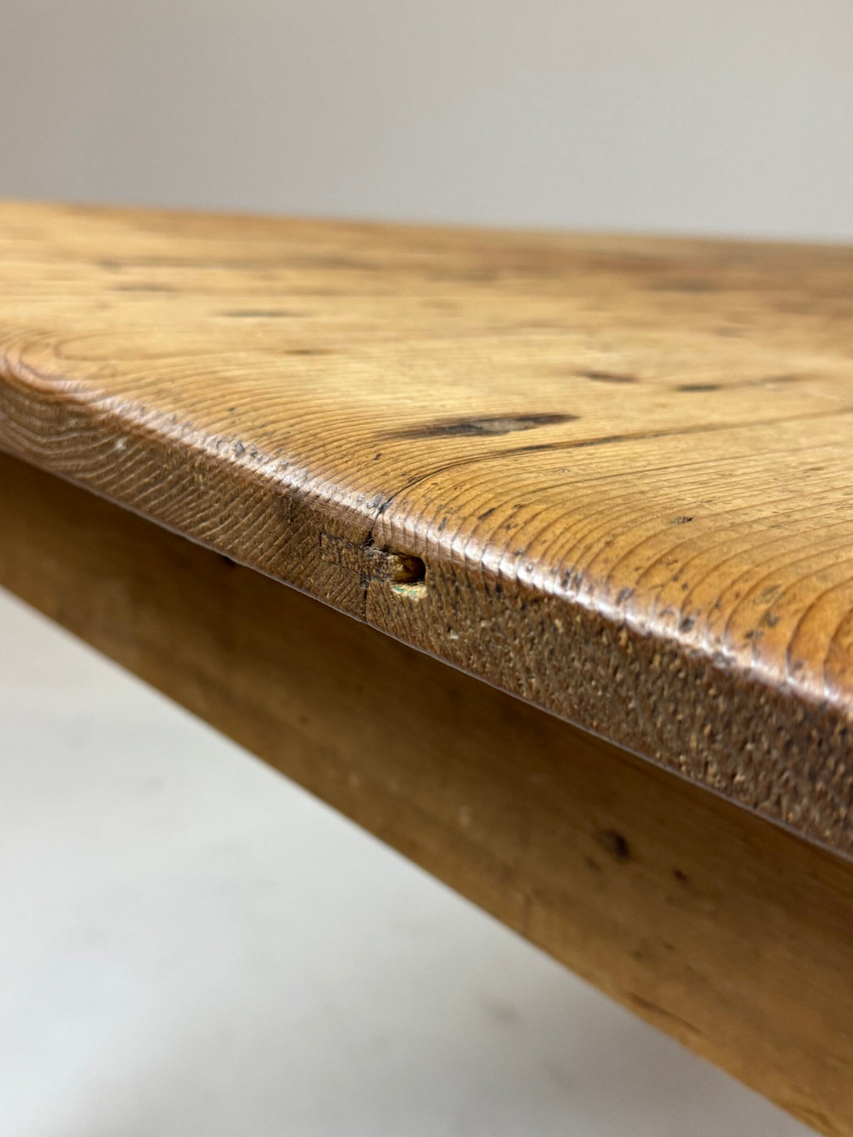 English Pine Refectory Table with Two Drawers, 250 cm, c. 1900, photo 13