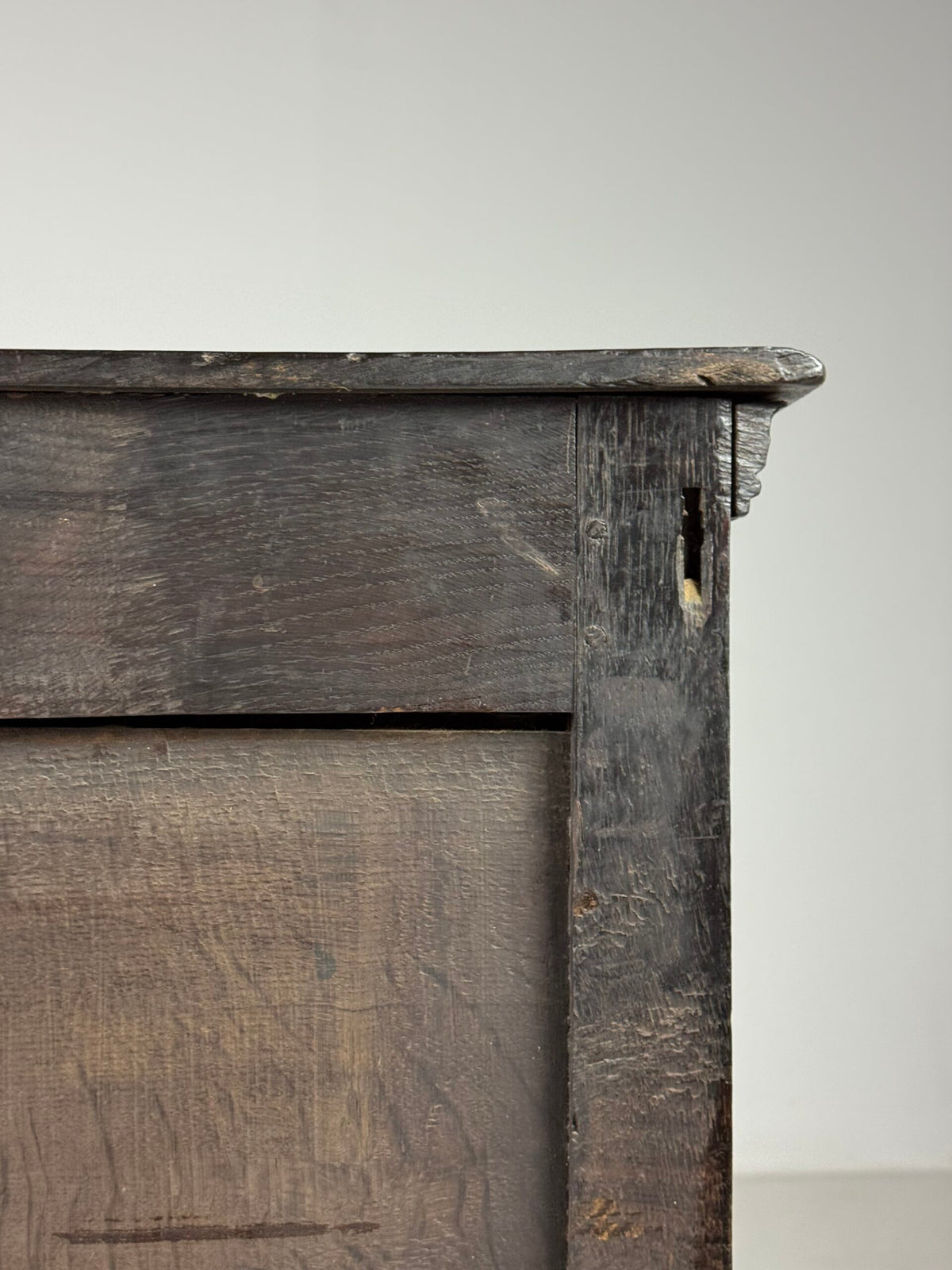 English Oak Chest of Drawers with Carved Front, Early 19th Century, photo 25